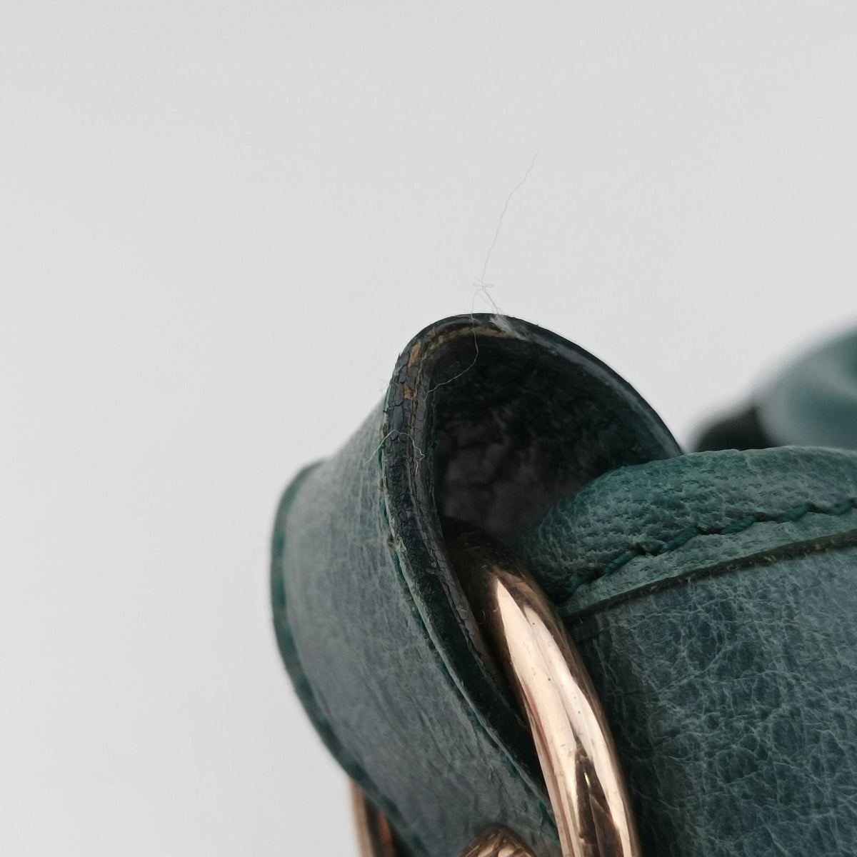 Pre-owned Balenciaga Mini Pompon Green lambskin  shoulderbag | stylenewstar