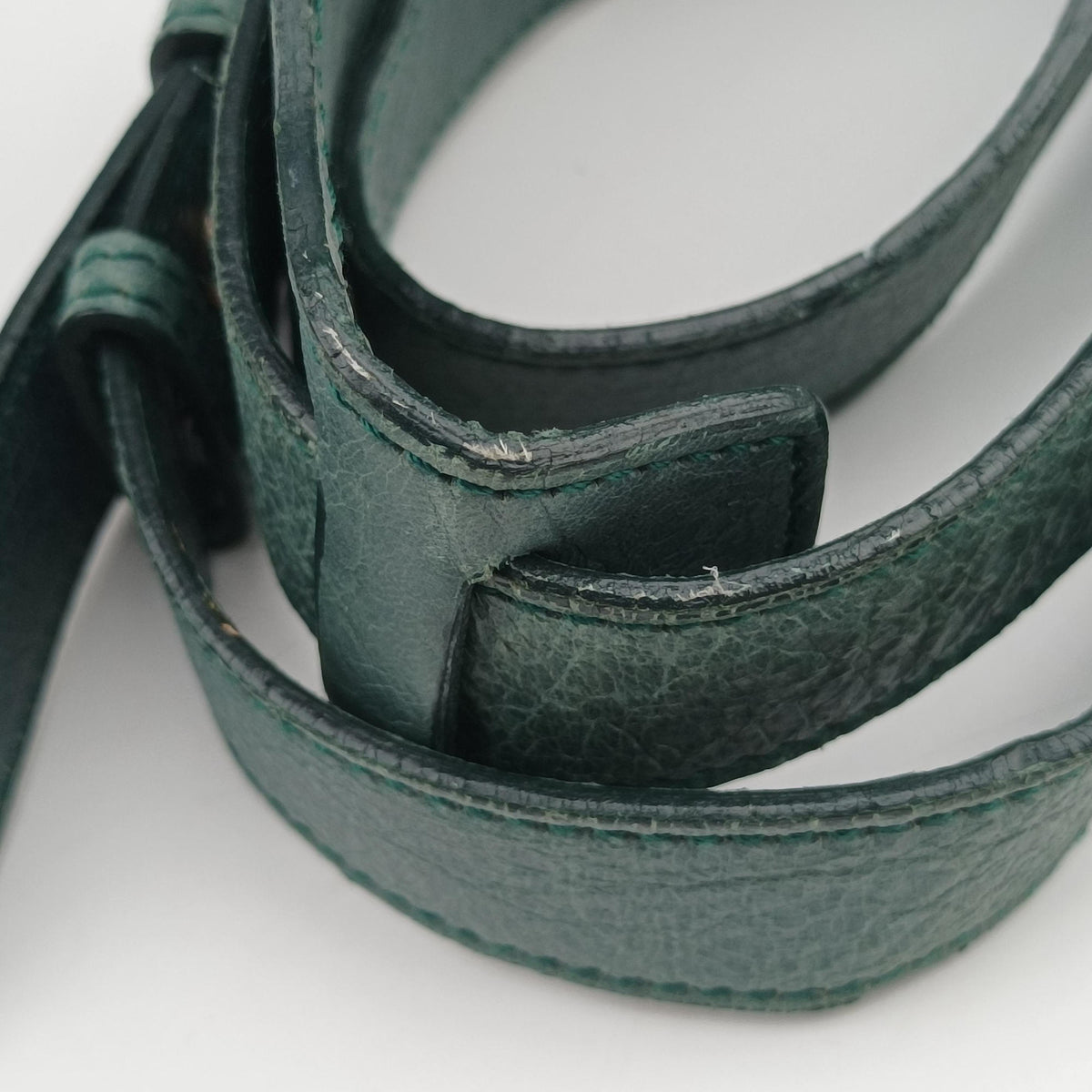 Pre-owned Balenciaga Mini Pompon Green lambskin  shoulderbag | stylenewstar