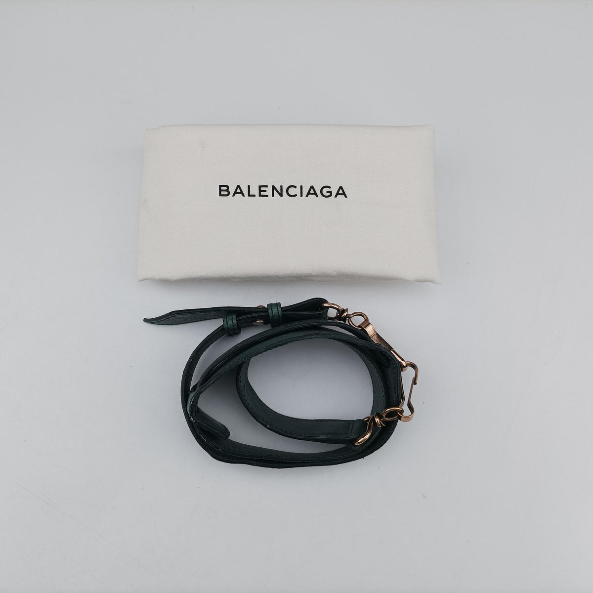 Pre-owned Balenciaga Mini Pompon Green lambskin  shoulderbag | stylenewstar