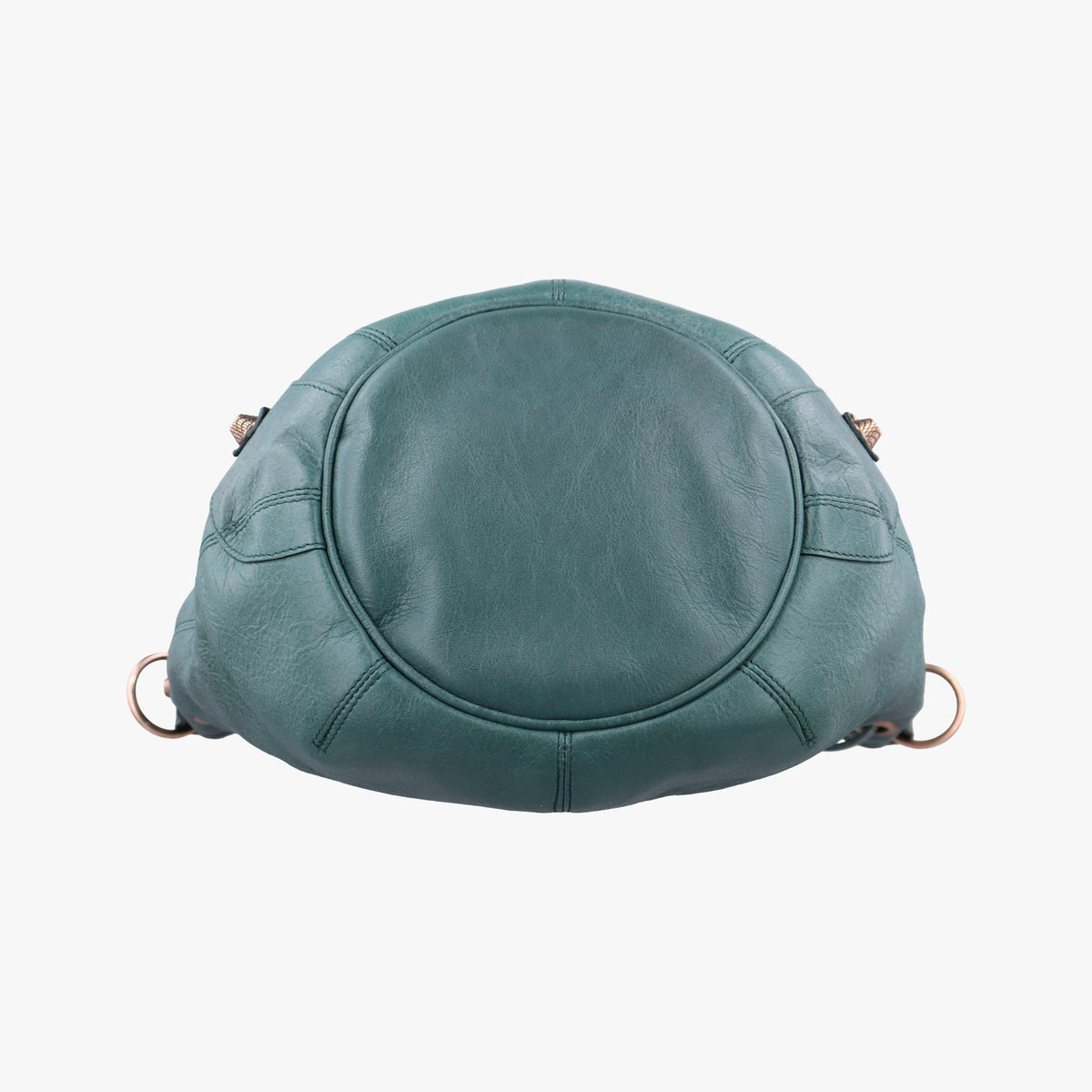 Pre-owned Balenciaga Mini Pompon Green lambskin  shoulderbag | stylenewstar