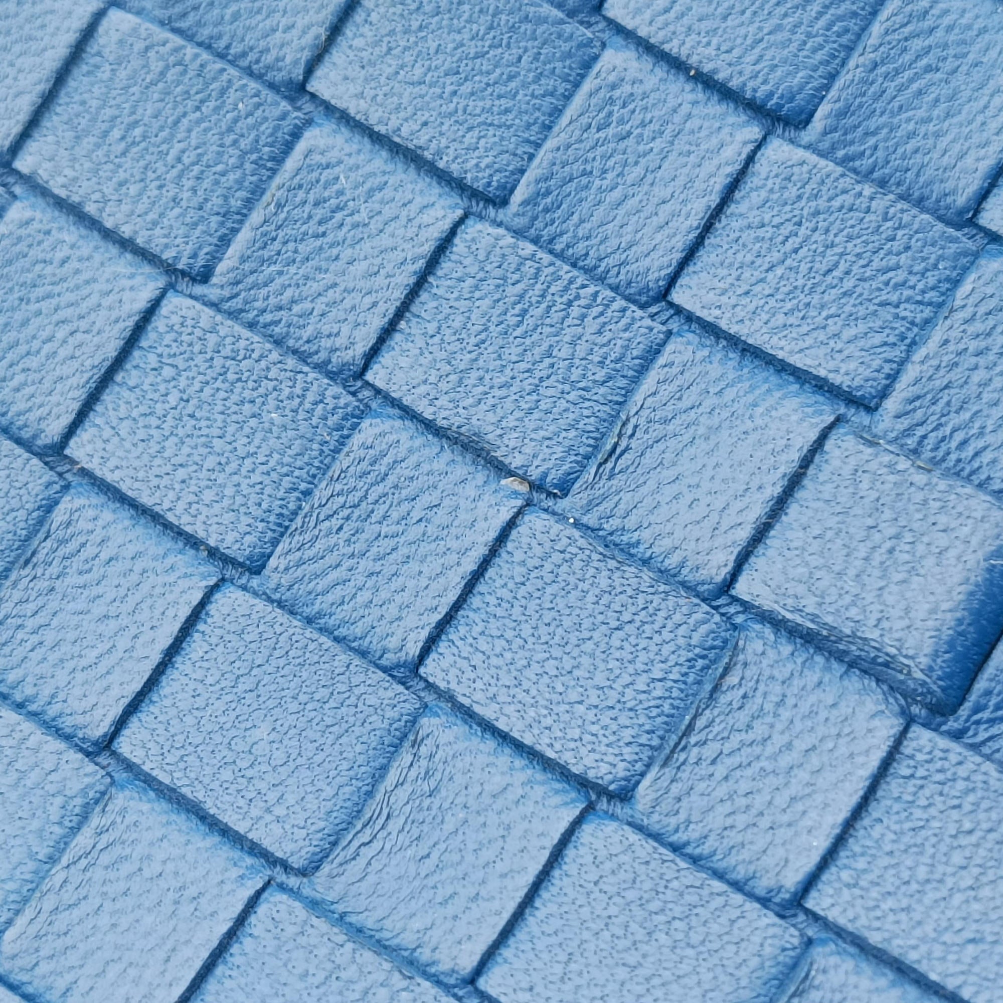 Pre-owned Bottega Veneta Intrecciato Blue lambskin  shoulderbag | stylenewstar
