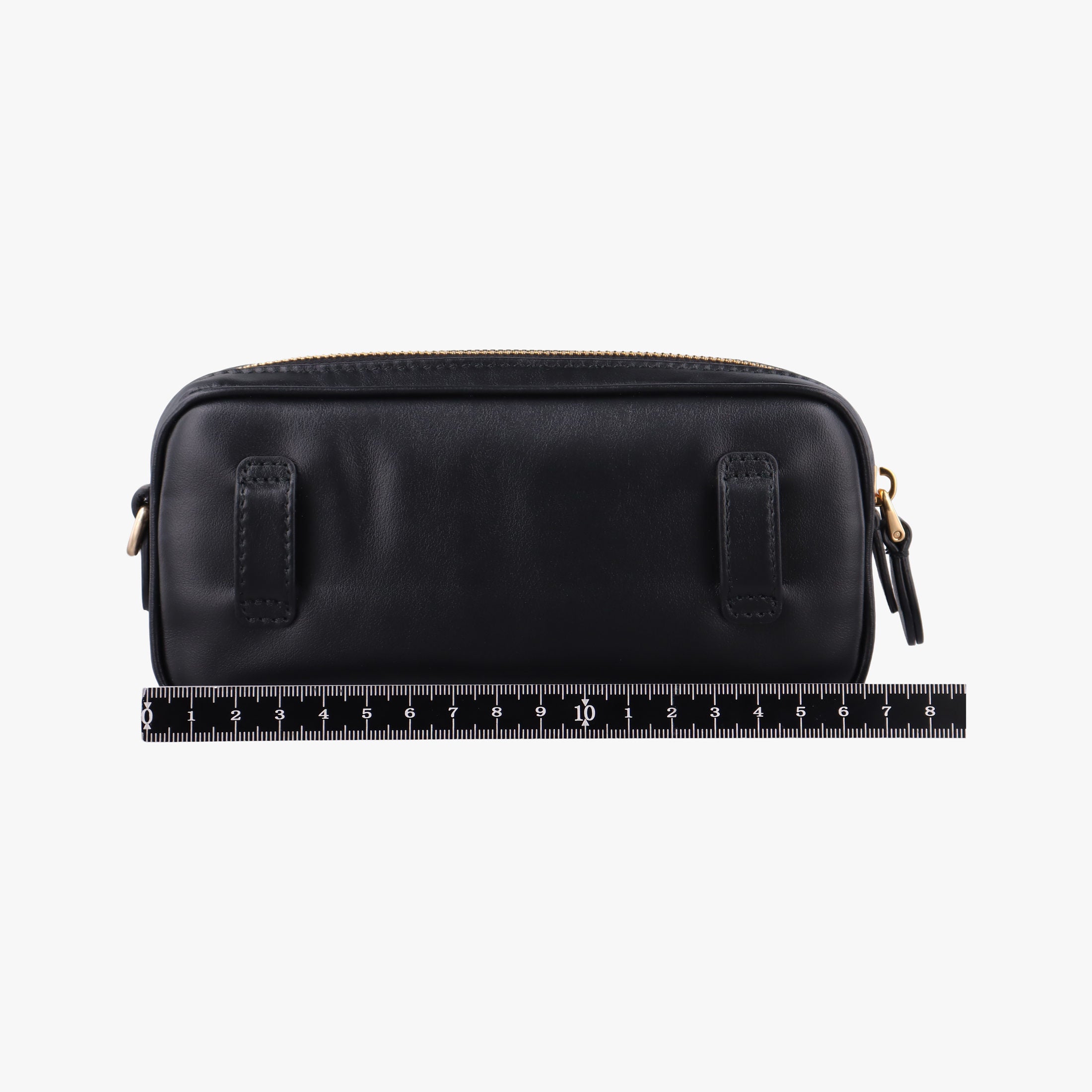 Secondhand Miu Miu Logo belt Black leather  bum bag/waist bag | stylenewstar