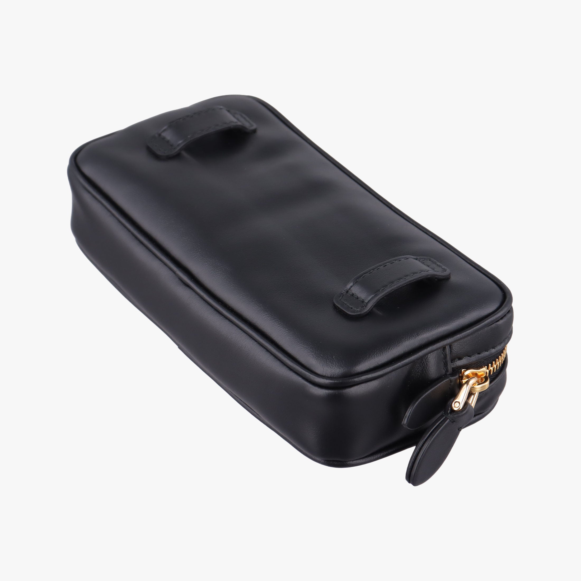 Secondhand Miu Miu Logo belt Black leather  bum bag/waist bag | stylenewstar