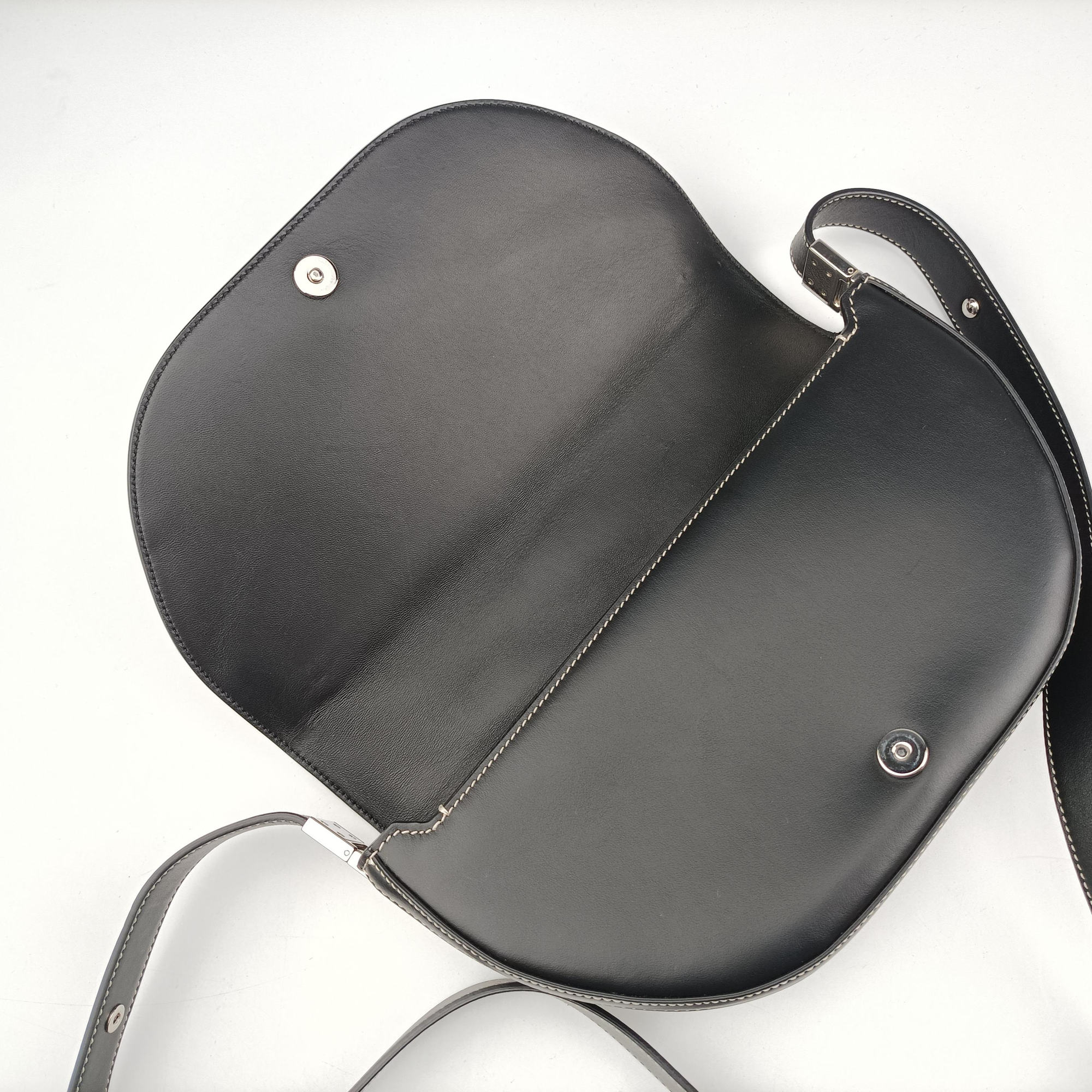 Pre-owned Burberry Olympia Multicolour canvas×leather  shoulderbag | stylenewstar