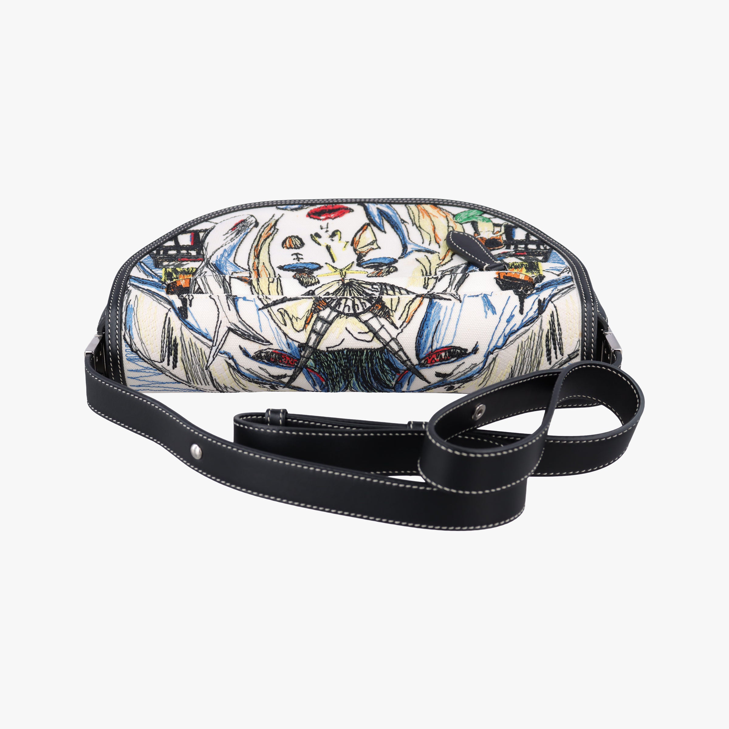 Pre-owned Burberry Olympia Multicolour canvas×leather  shoulderbag | stylenewstar