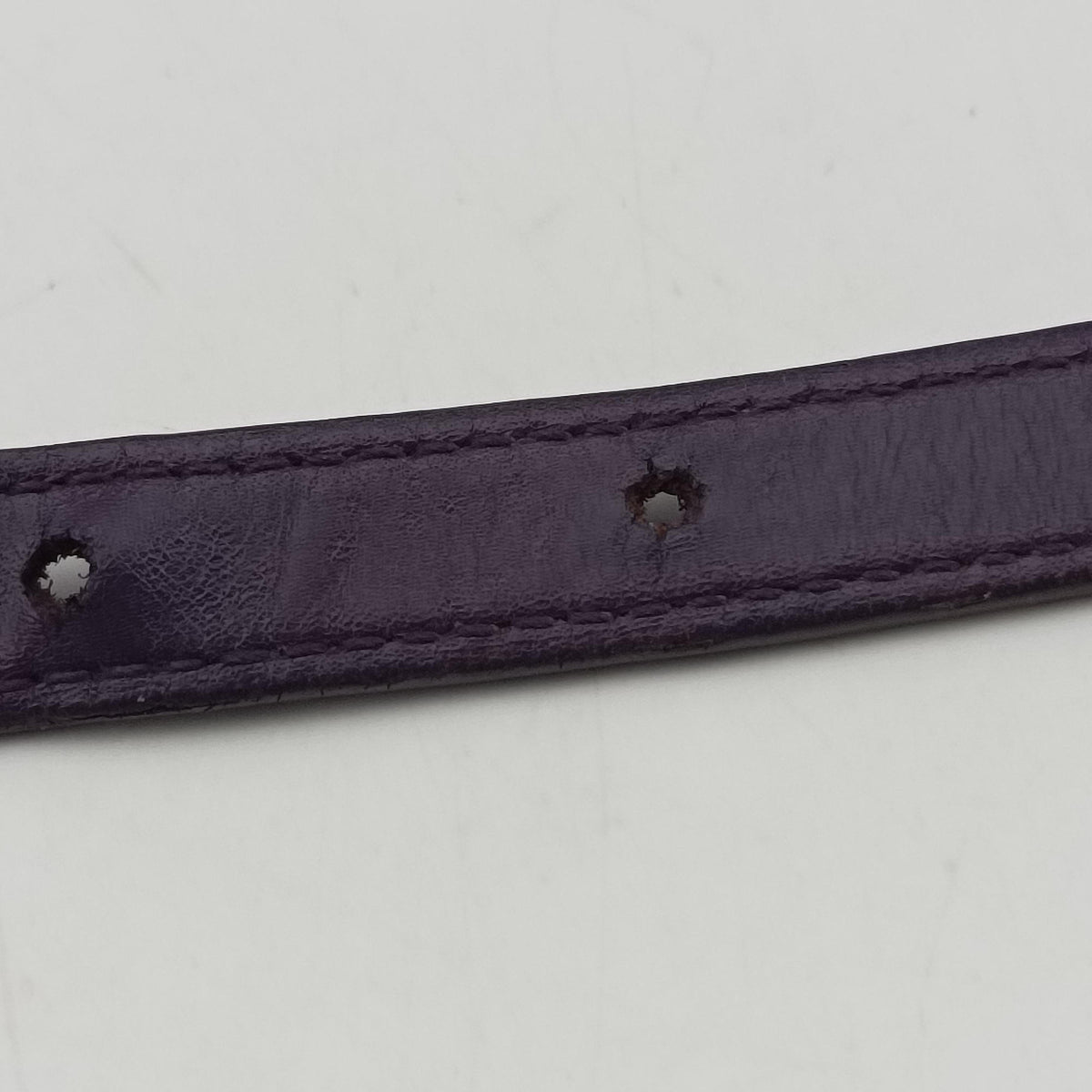 Vintage Prada ribbon gather Purple Leather BN1631 shoulderbag | stylenewstar