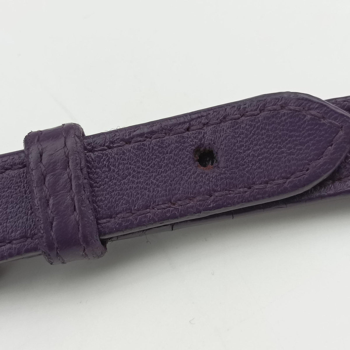 Vintage Prada ribbon gather Purple Leather BN1631 shoulderbag | stylenewstar
