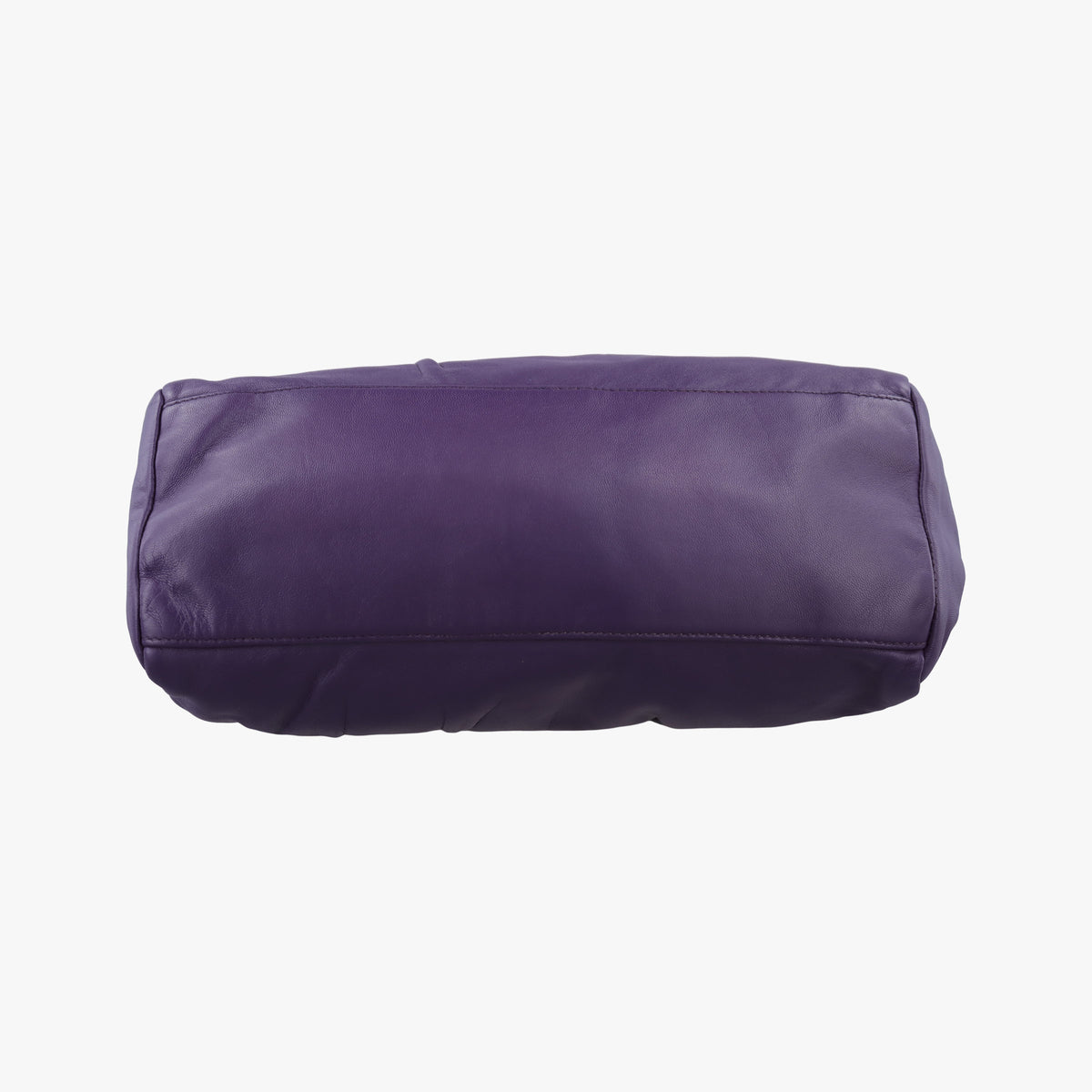 Vintage Prada ribbon gather Purple Leather BN1631 shoulderbag | stylenewstar