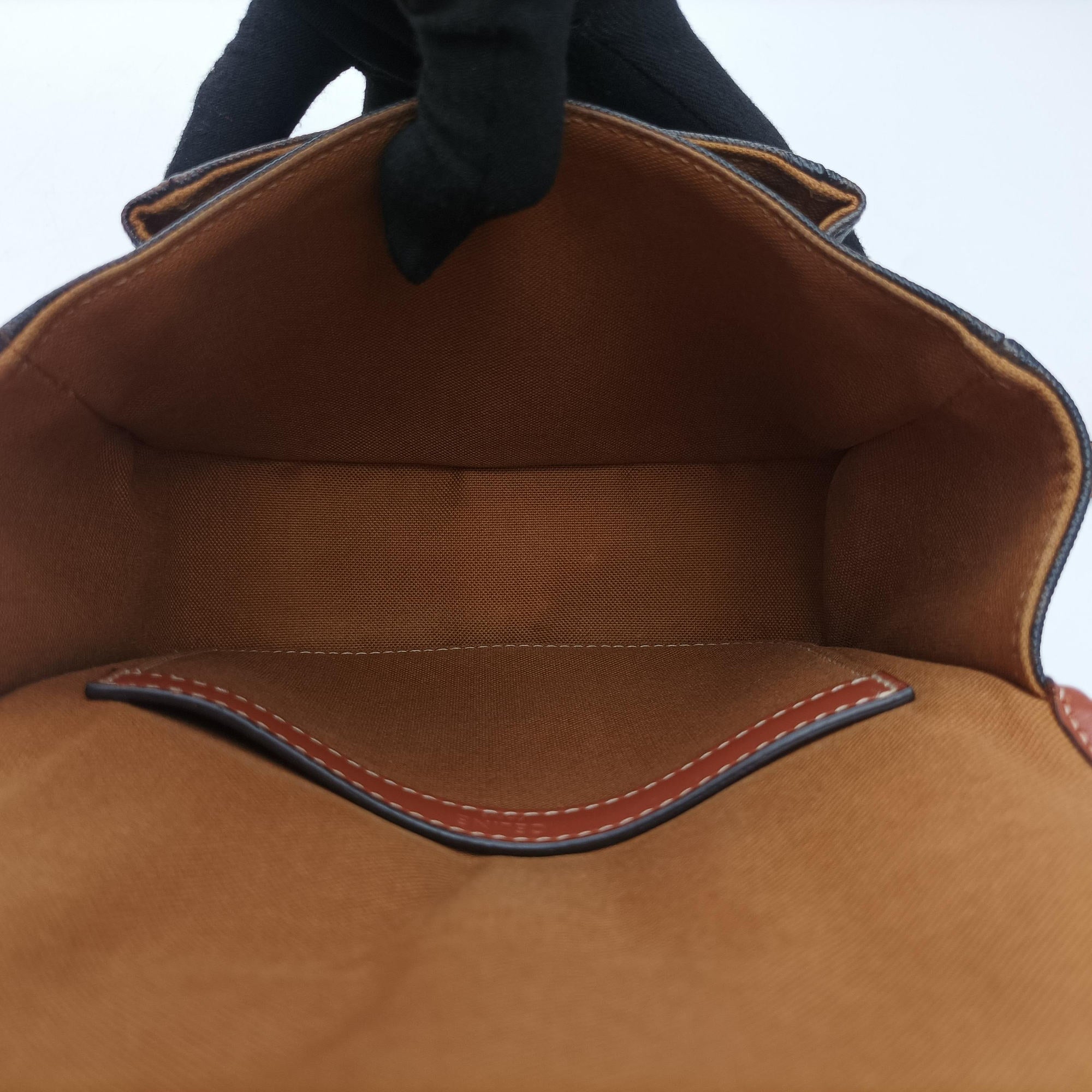 Pre-owned Celine FOLCO Triomphe Brown PVC coated canvas  shoulderbag | stylenewstar