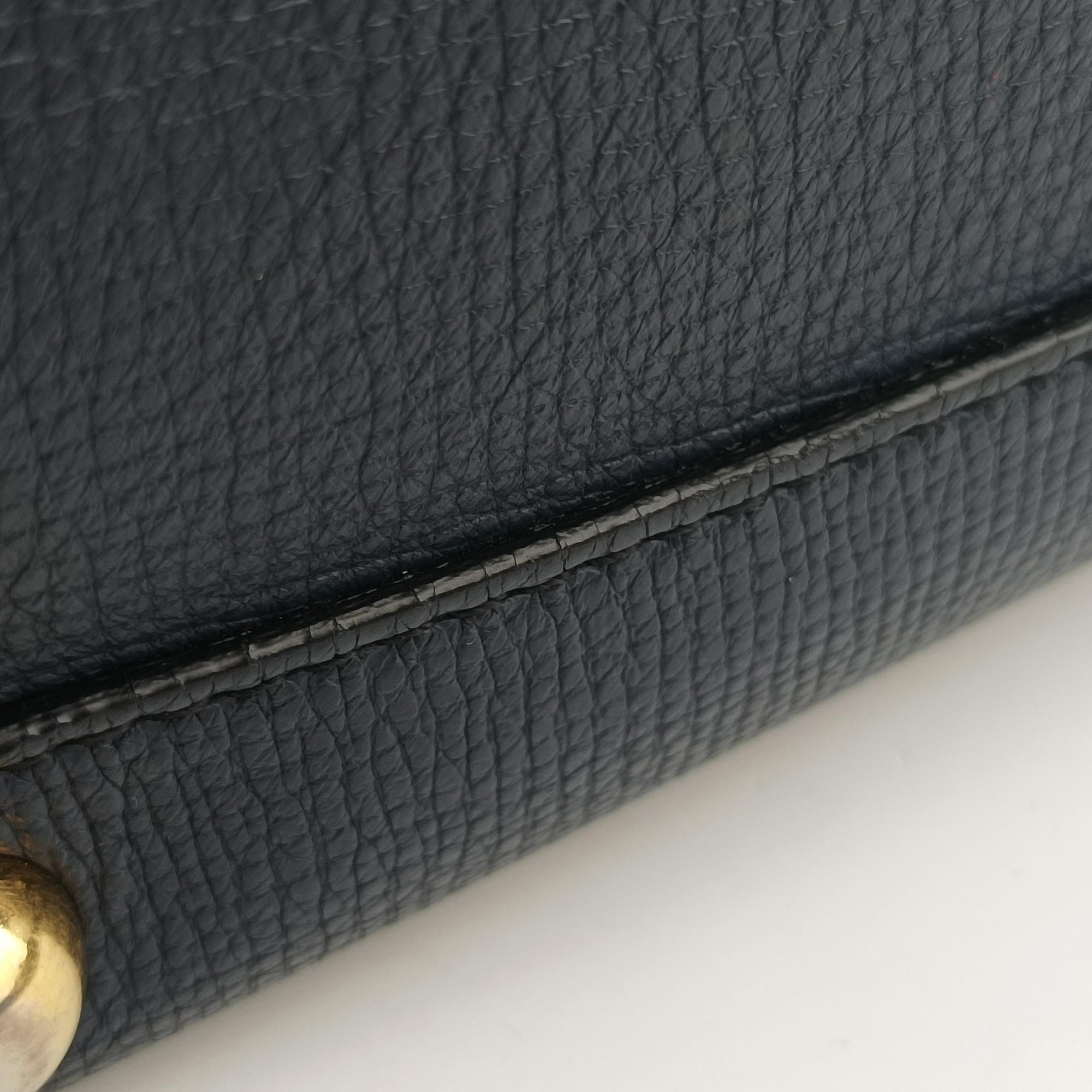 Pre-owned Burberry The Banner Navy×Multicolor Leather × Canvas  handbag | stylenewstar