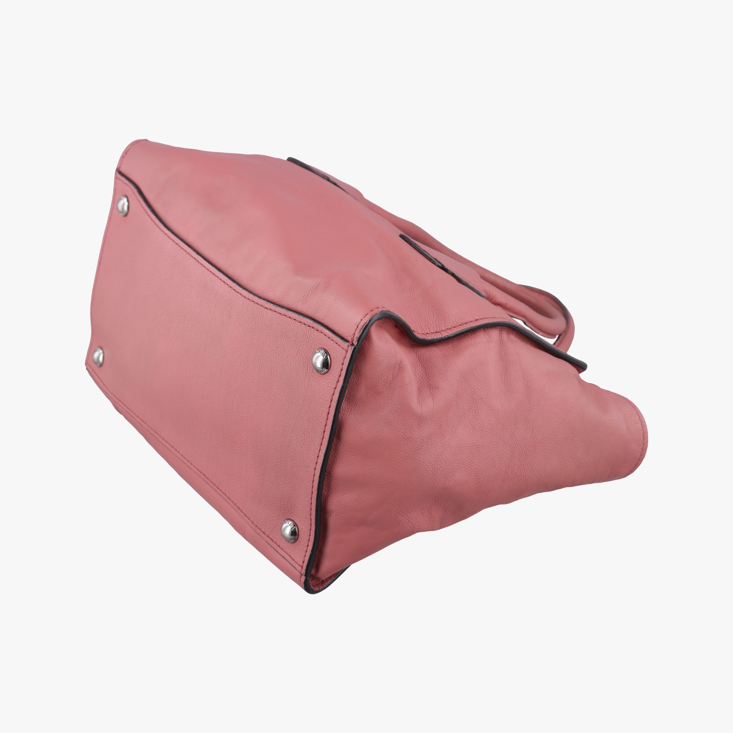 Secondhand Prada Twin Pocket Winged Tote Pink Leather BN2619 shoulderbag | stylenewstar