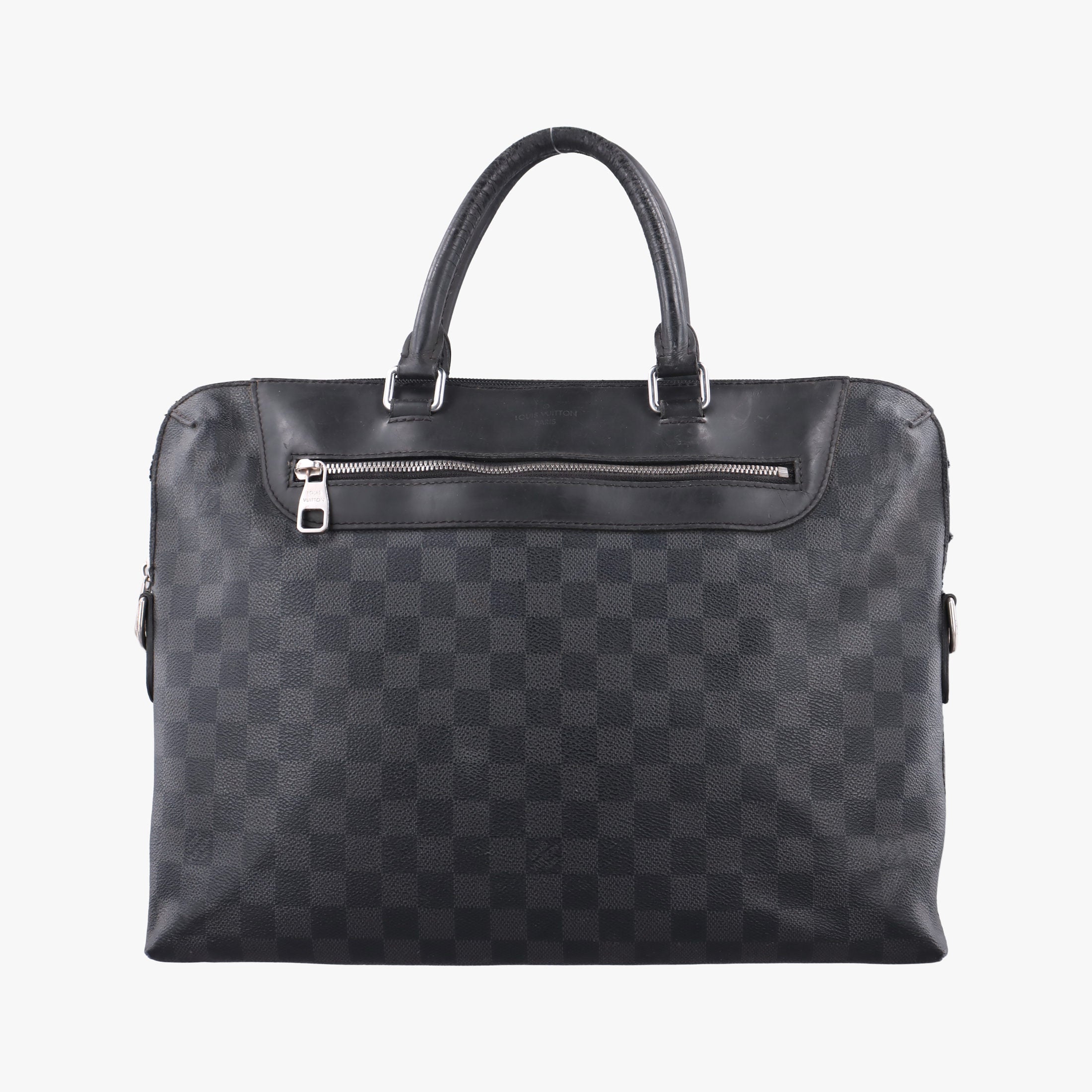 Pre-owned Louis Vuitton Porte-Documents Jour NM Noir Damier Graphite N48260 handbag | stylenewstar