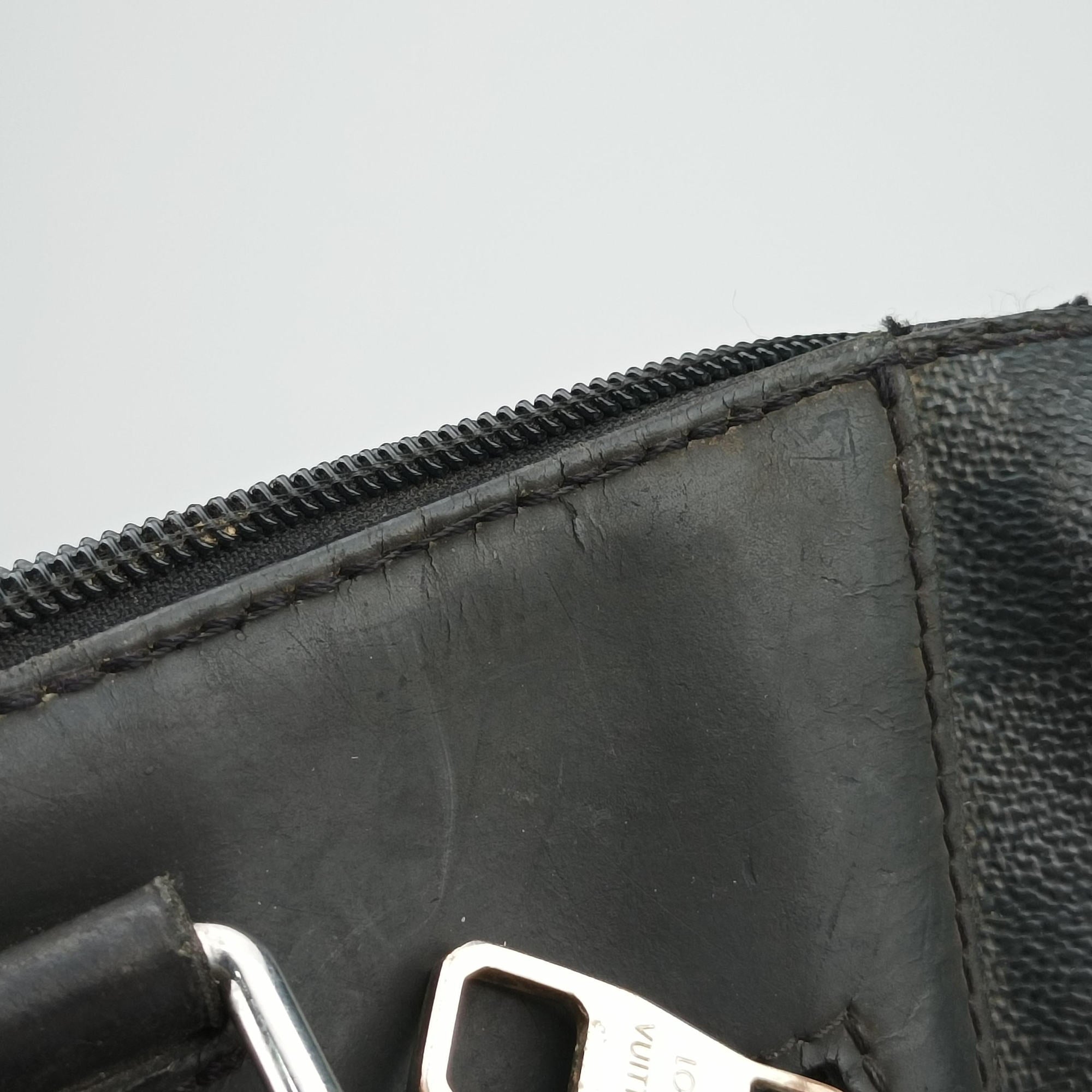 Pre-owned Louis Vuitton Porte-Documents Jour NM Noir Damier Graphite N48260 handbag | stylenewstar