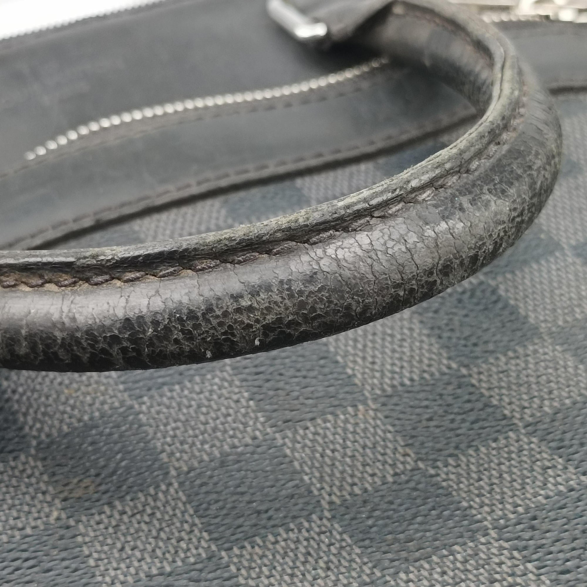 Pre-owned Louis Vuitton Porte-Documents Jour NM Noir Damier Graphite N48260 handbag | stylenewstar