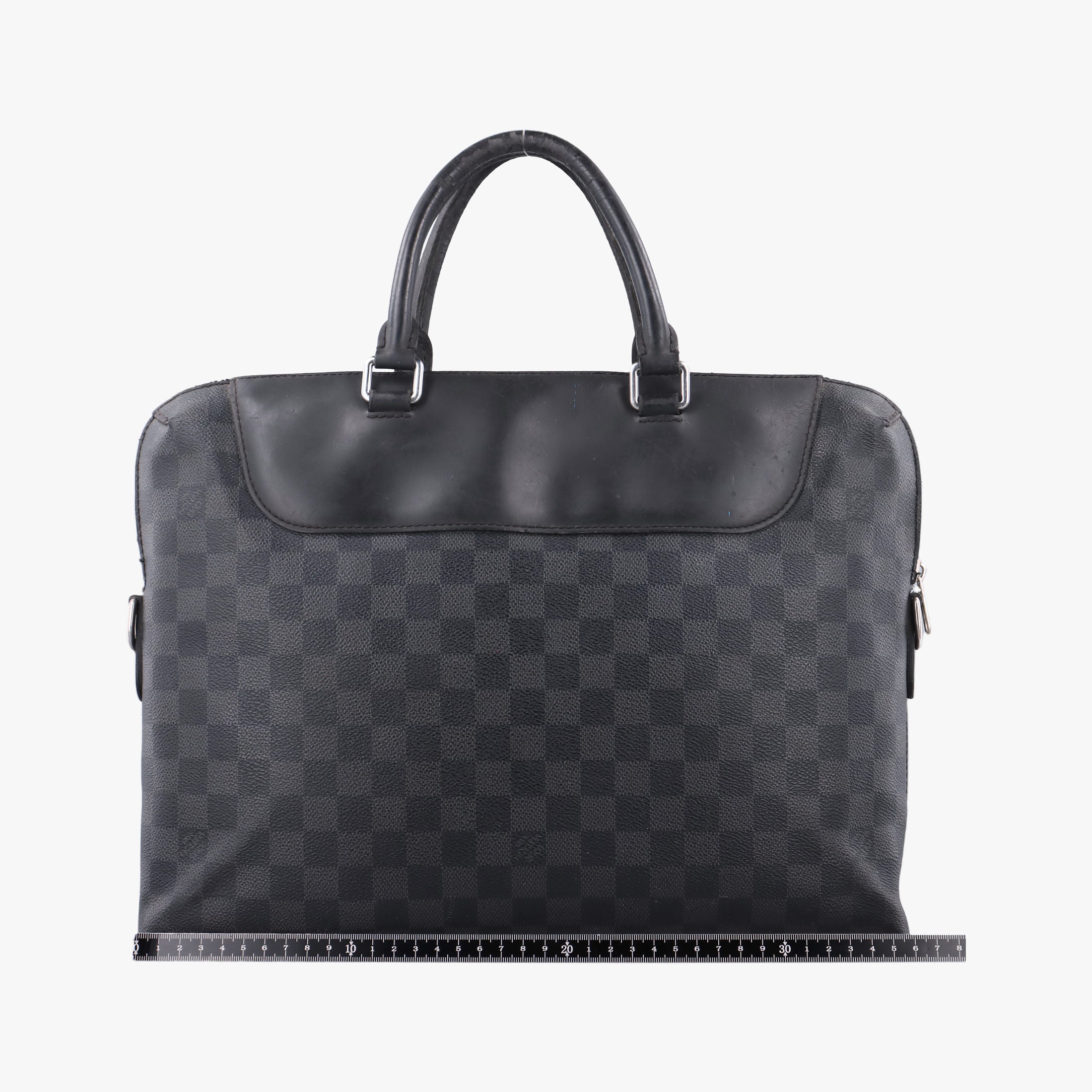 Pre-owned Louis Vuitton Porte-Documents Jour NM Noir Damier Graphite N48260 handbag | stylenewstar