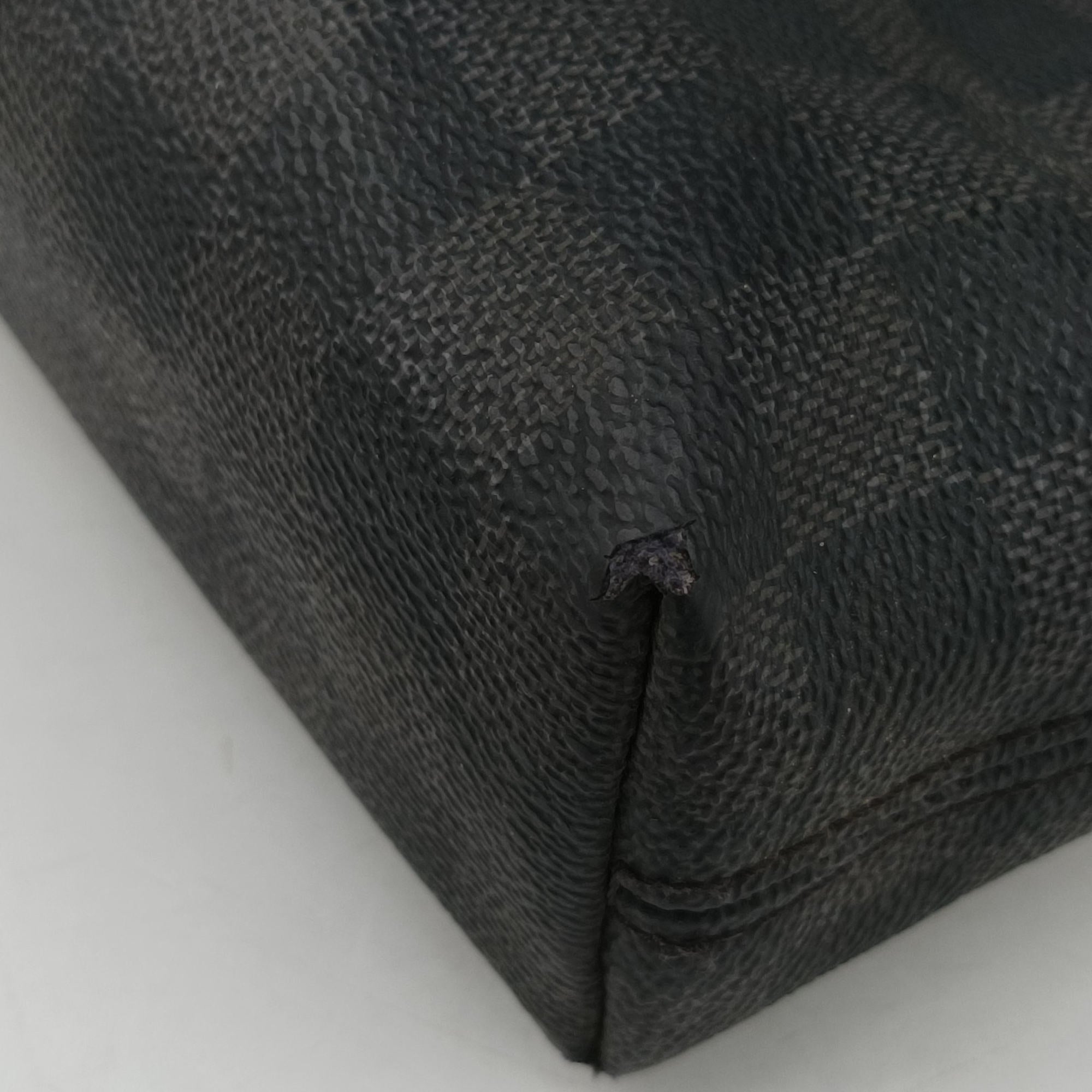 Pre-owned Louis Vuitton Porte-Documents Jour NM Noir Damier Graphite N48260 handbag | stylenewstar