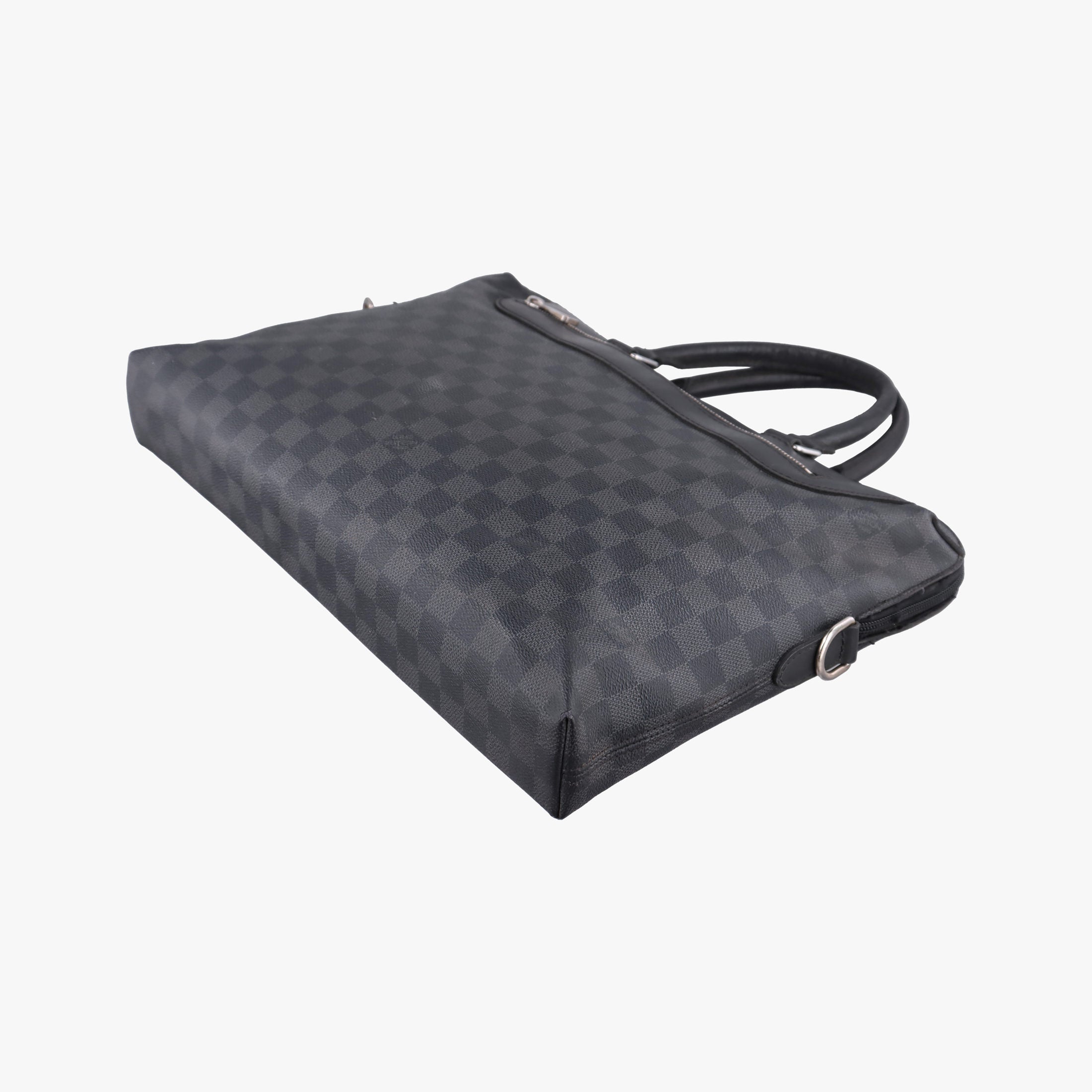 Pre-owned Louis Vuitton Porte-Documents Jour NM Noir Damier Graphite N48260 handbag | stylenewstar