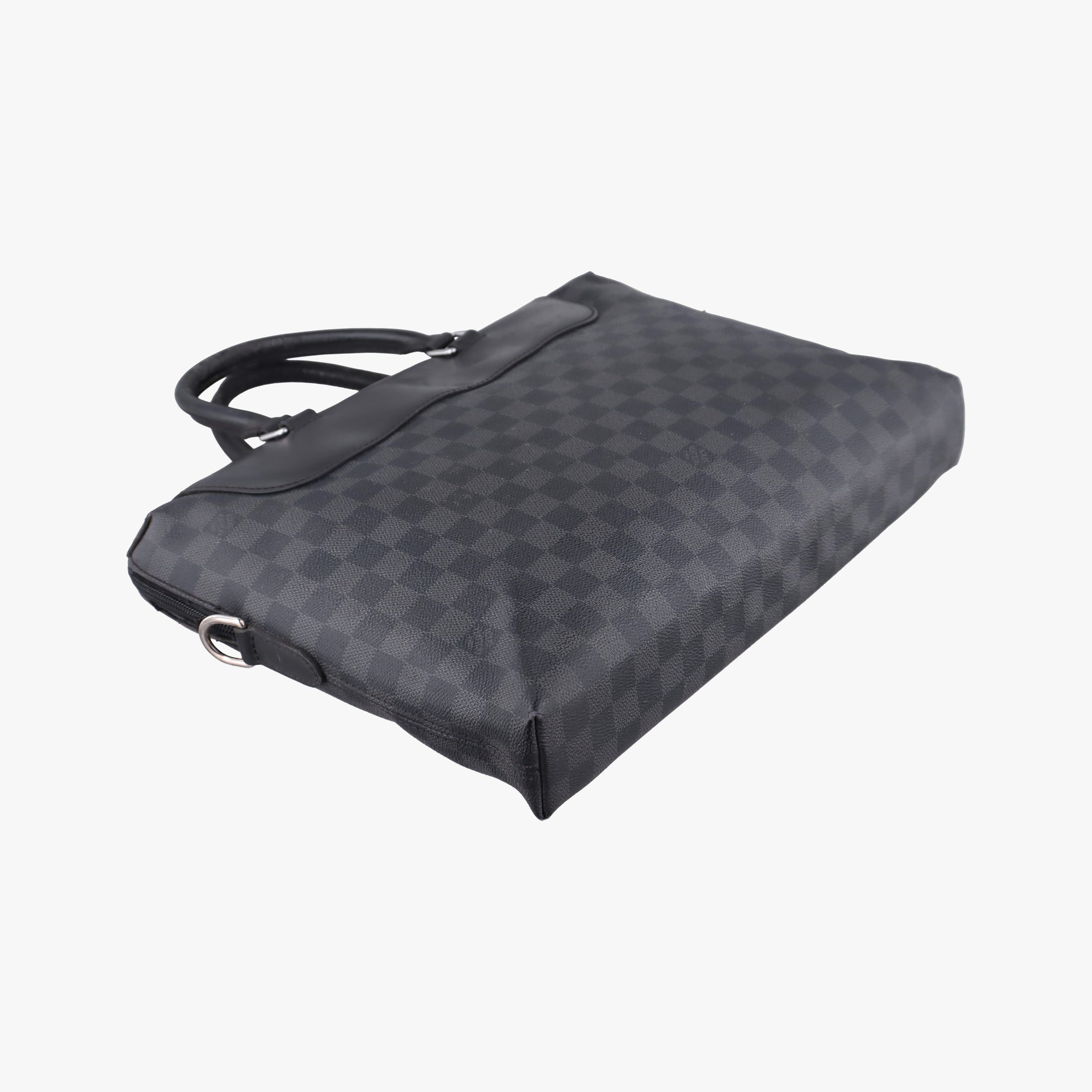 Pre-owned Louis Vuitton Porte-Documents Jour NM Noir Damier Graphite N48260 handbag | stylenewstar