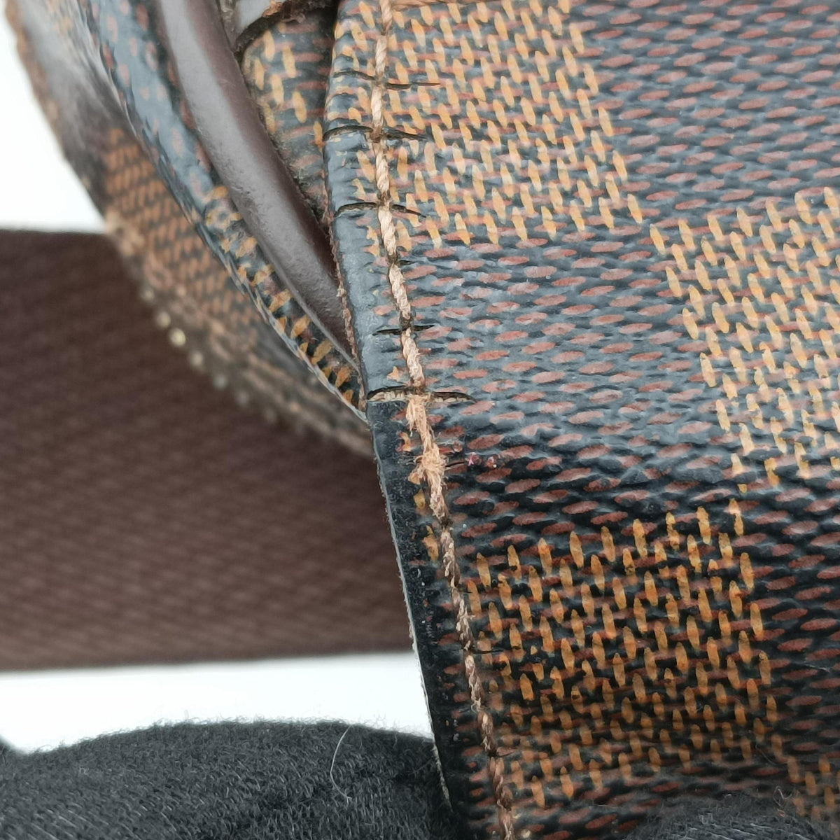 Vintage Louis Vuitton SHELTON EBENE Damier Canvas N41149 shoulderbag | stylenewstar