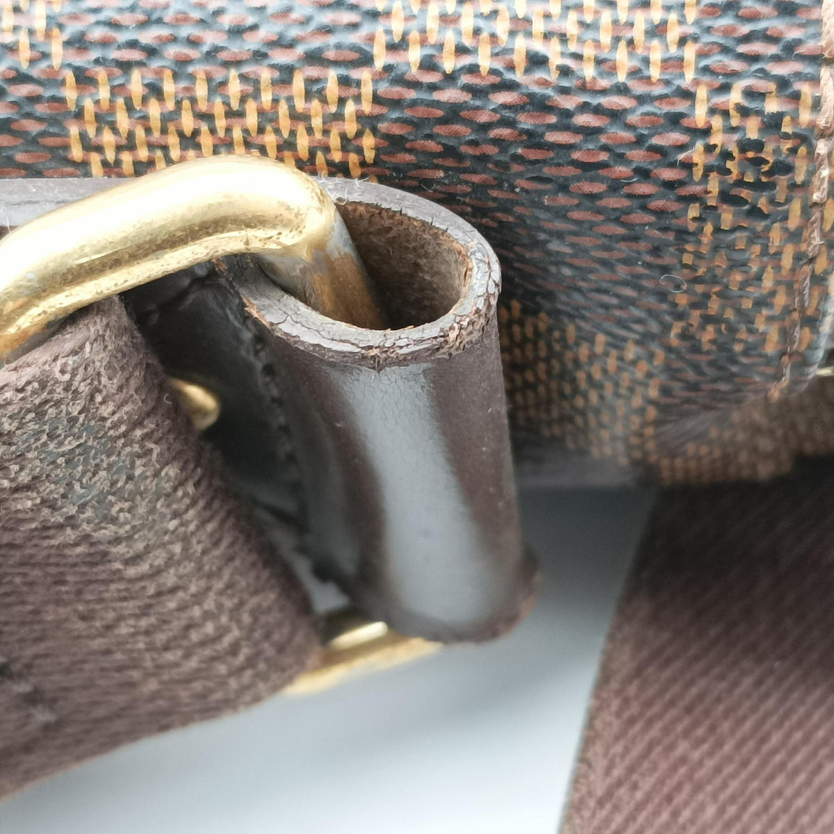 Vintage Louis Vuitton SHELTON EBENE Damier Canvas N41149 shoulderbag | stylenewstar