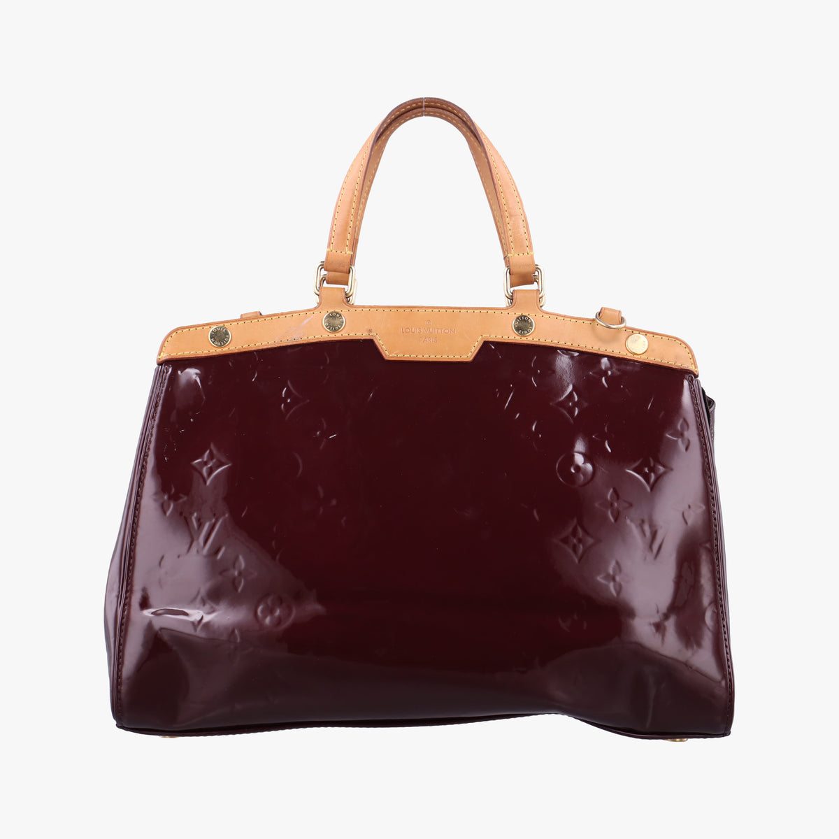 Pre-owned Louis Vuitton Brea MM AMARANTE Vernis M91619 handbag | stylenewstar