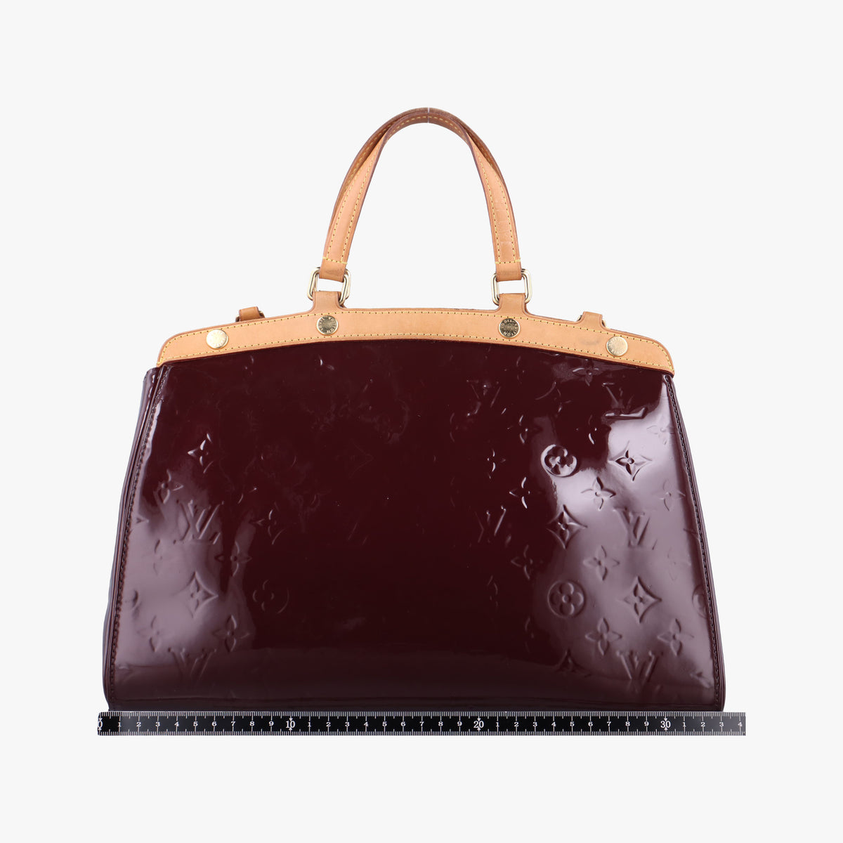 Pre-owned Louis Vuitton Brea MM AMARANTE Vernis M91619 handbag | stylenewstar