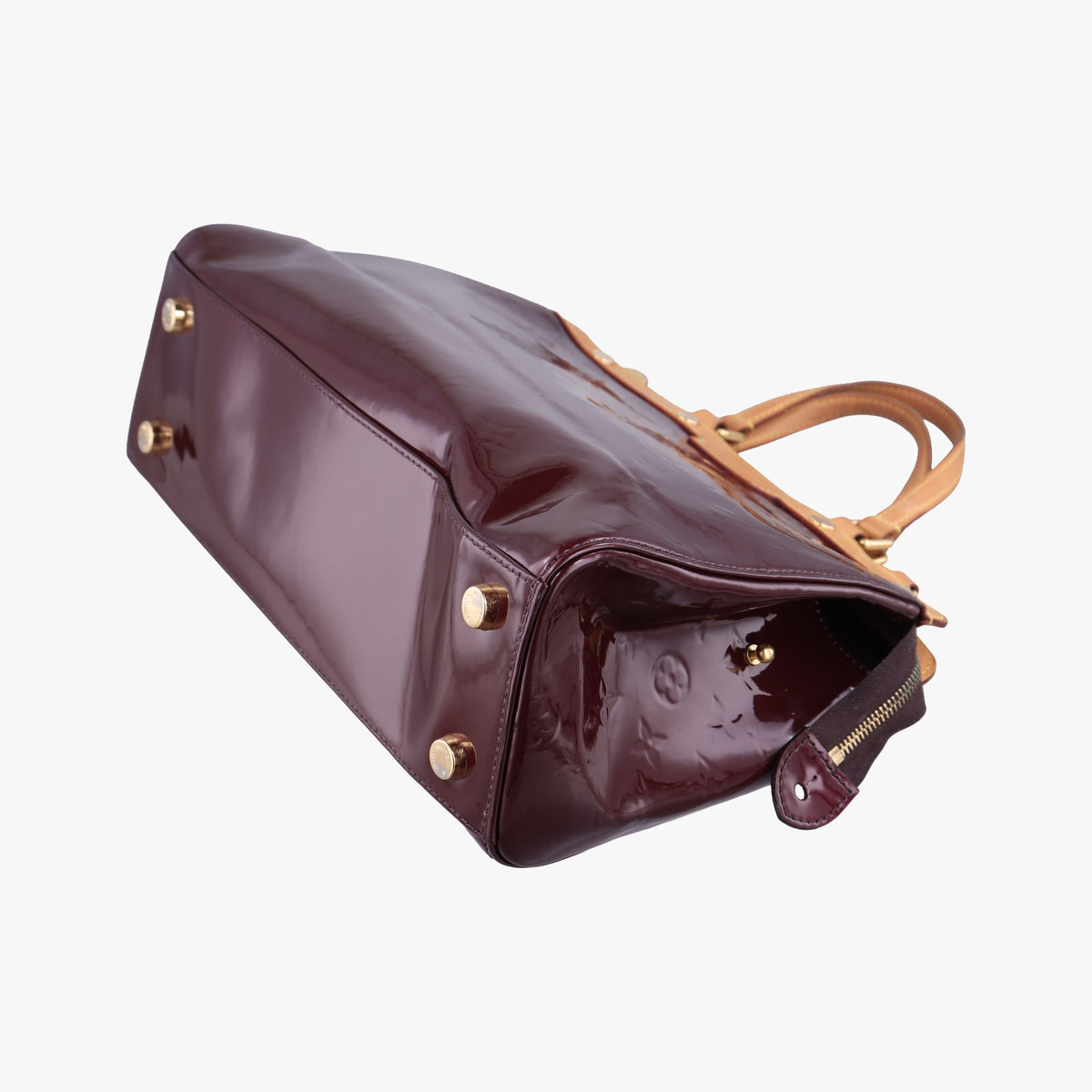 Pre-owned Louis Vuitton Brea MM AMARANTE Vernis M91619 handbag | stylenewstar