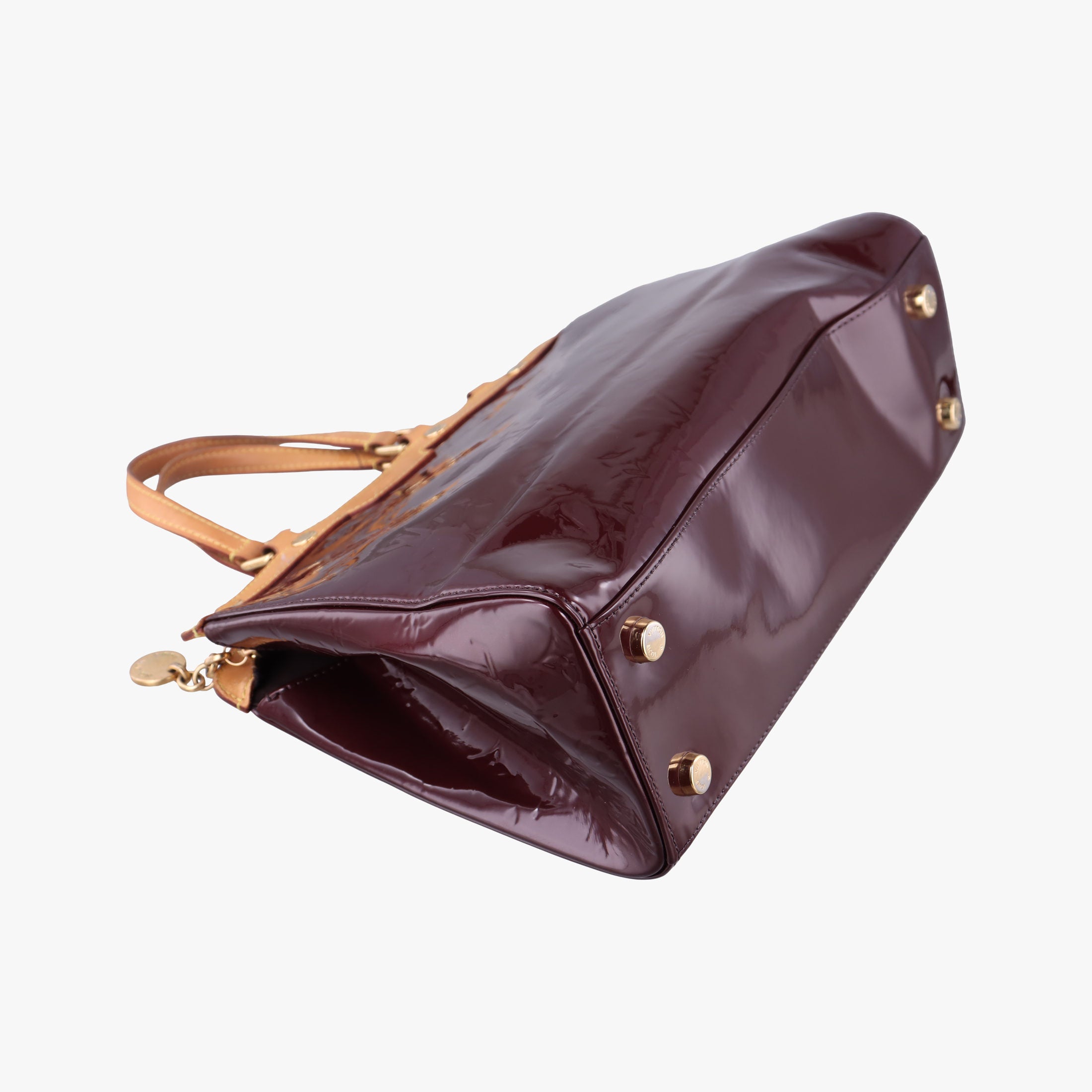 Pre-owned Louis Vuitton Brea MM AMARANTE Vernis M91619 handbag | stylenewstar