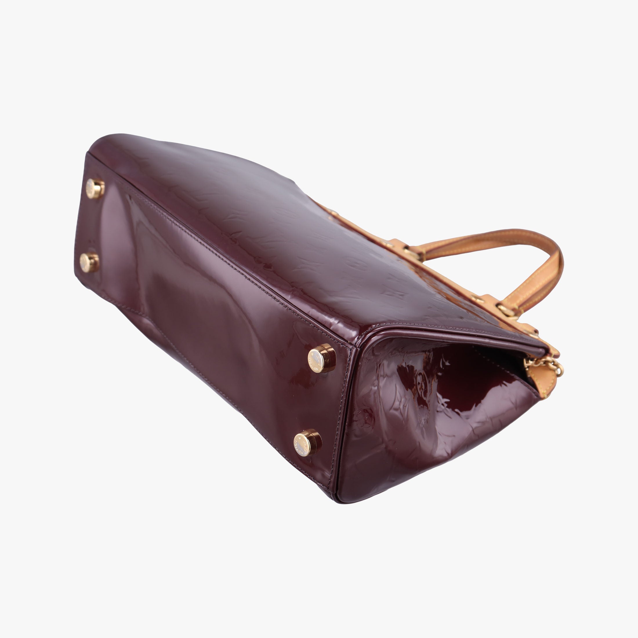 Pre-owned Louis Vuitton Brea MM AMARANTE Vernis M91619 handbag | stylenewstar