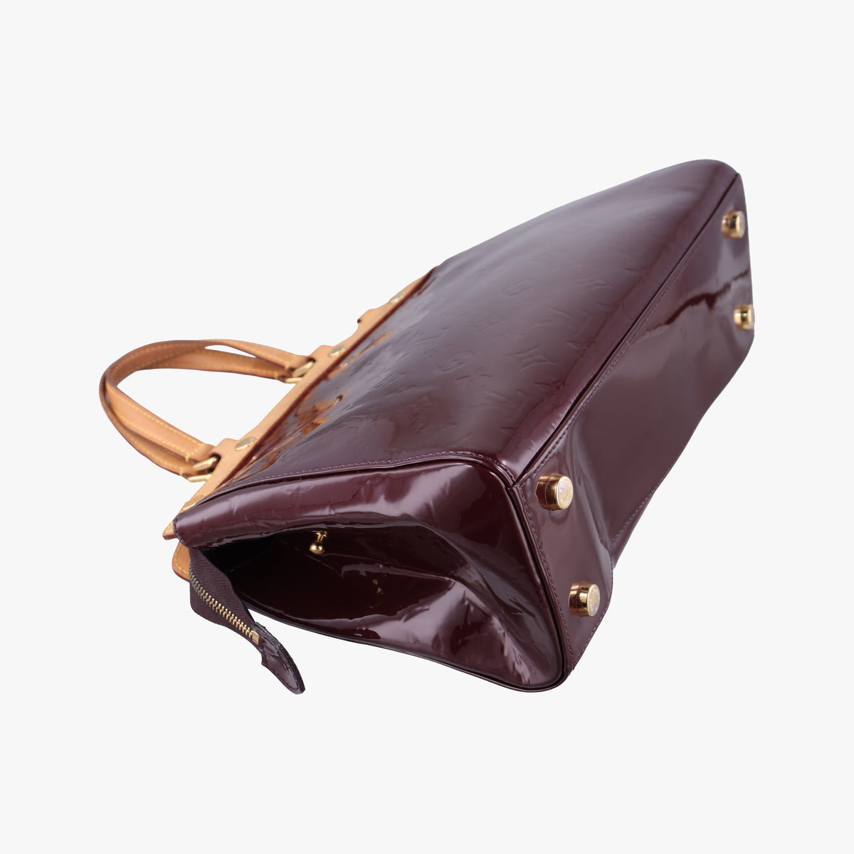 Pre-owned Louis Vuitton Brea MM AMARANTE Vernis M91619 handbag | stylenewstar