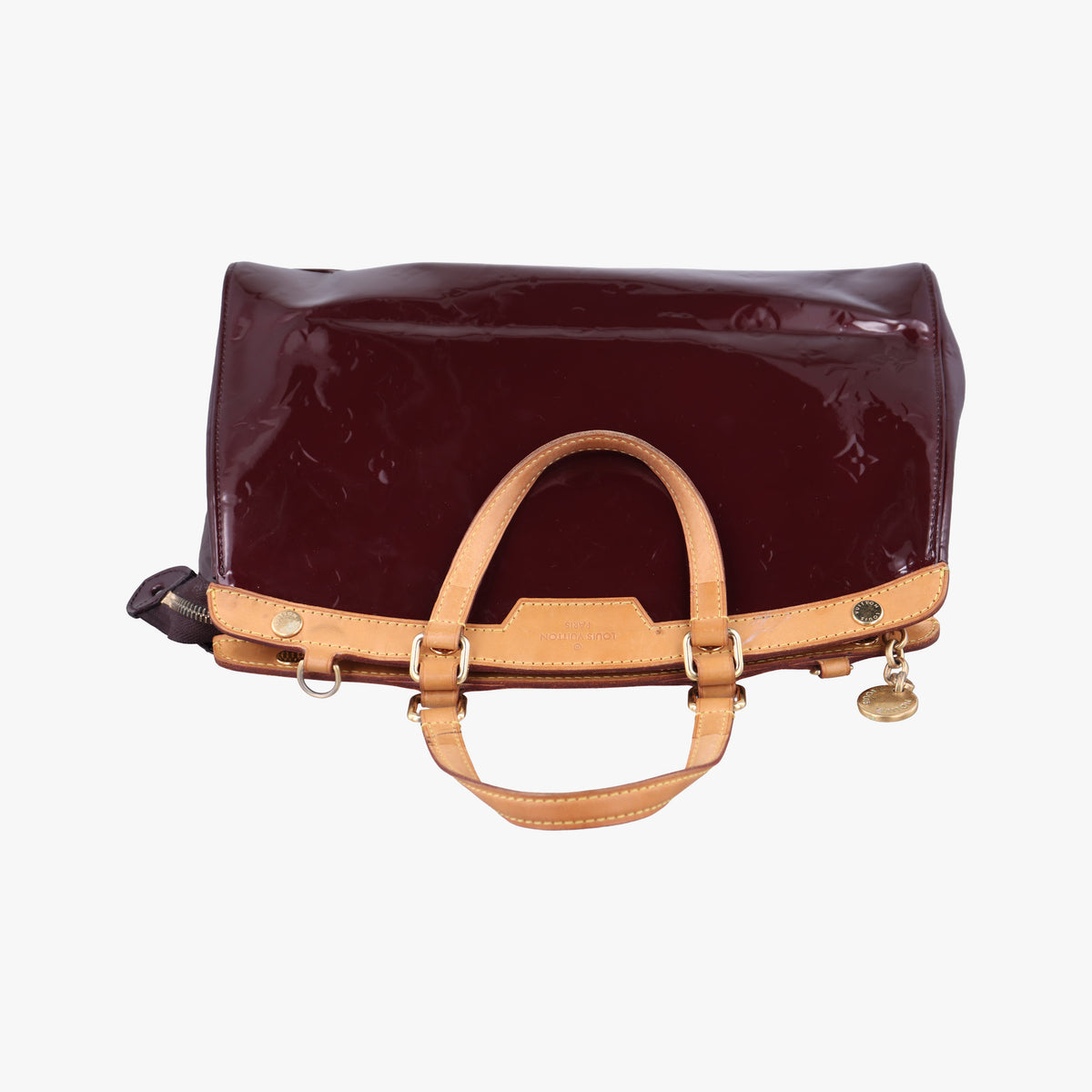 Pre-owned Louis Vuitton Brea MM AMARANTE Vernis M91619 handbag | stylenewstar