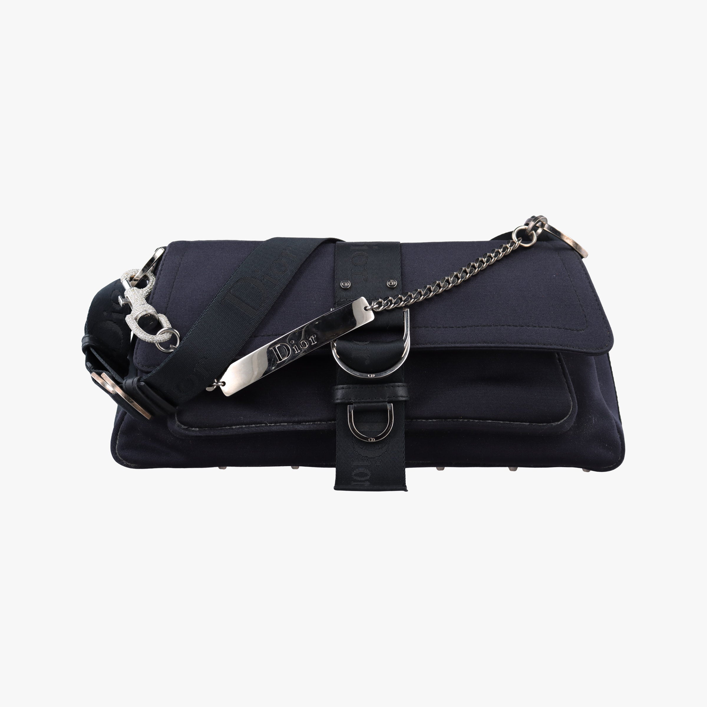 Secondhand Christian Dior Hardcore Navy Canvas  shoulderbag | stylenewstar