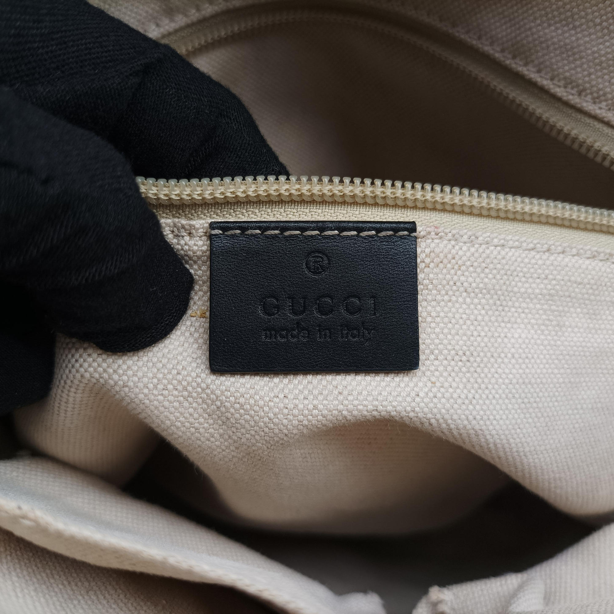 Secondhand Gucci Diamante Brown×black Canvas×Leather 268159 shoulderbag | stylenewstar