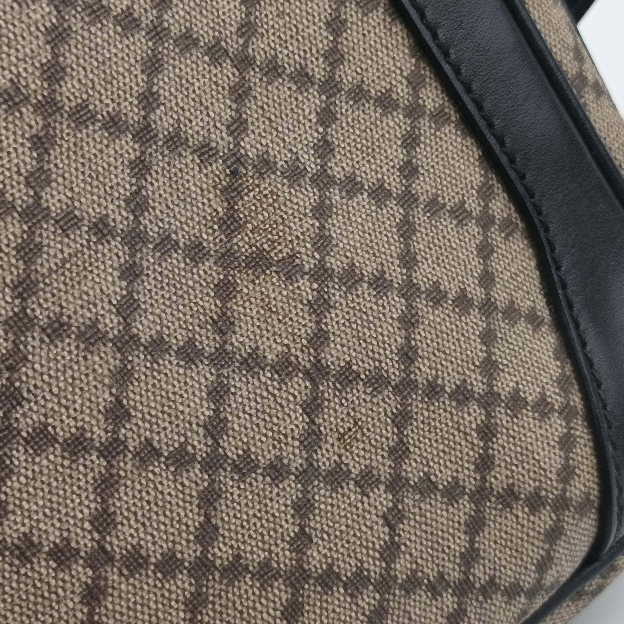 Secondhand Gucci Diamante Brown×black Canvas×Leather 268159 shoulderbag | stylenewstar