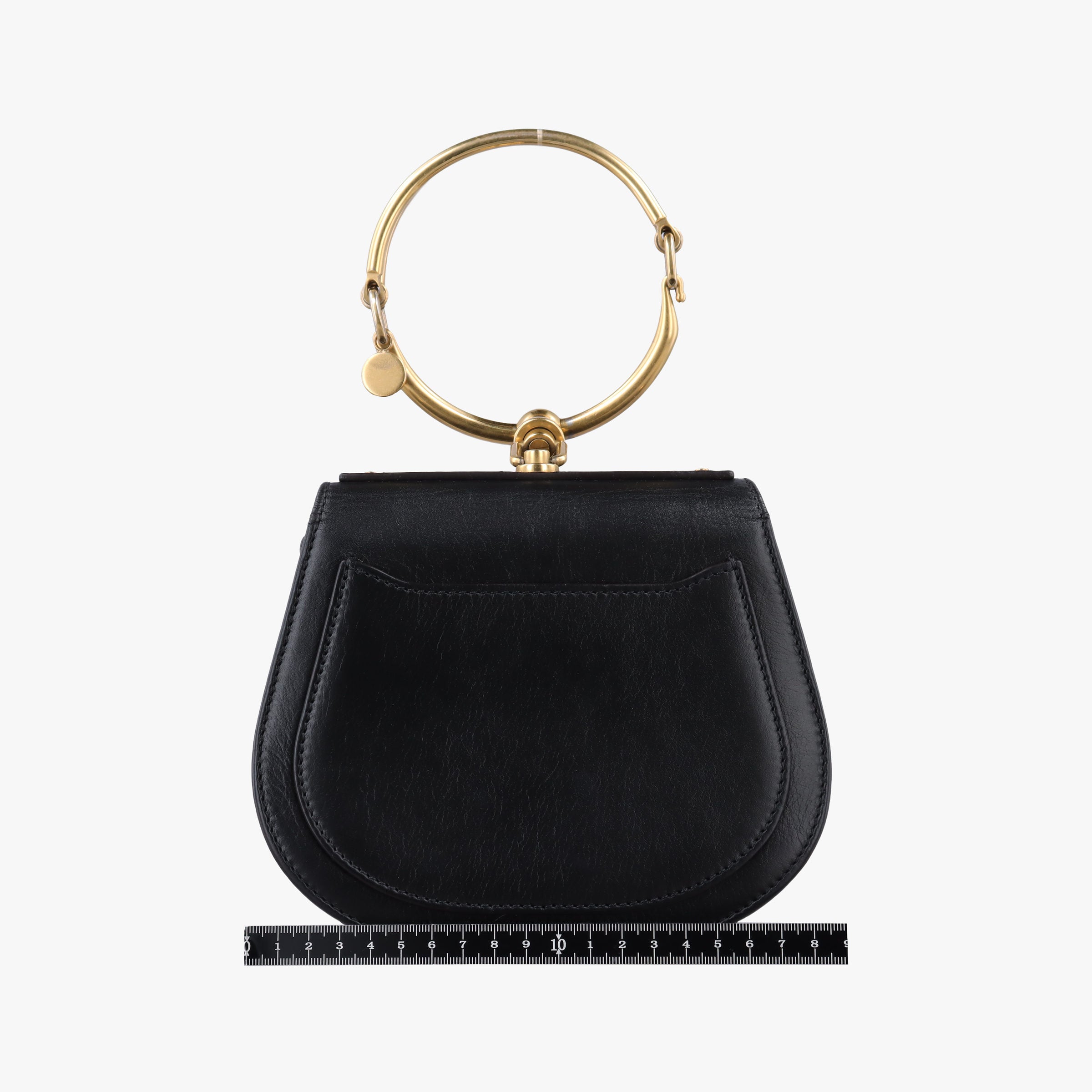 Pre-owned Chloe Bracelet Nile Black Leather  shoulderbag | stylenewstar