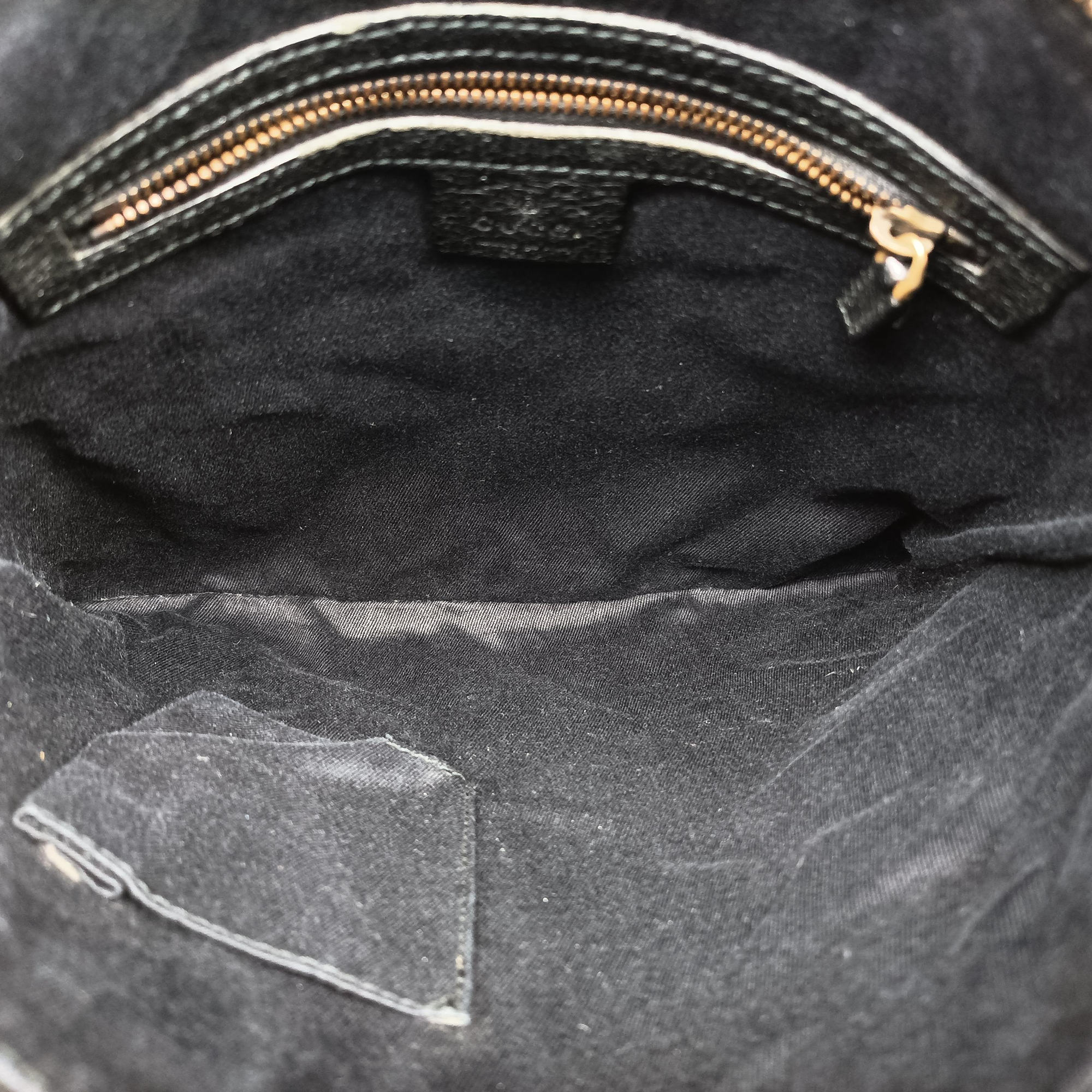 Pre-owned Gucci GG Canvas Black canvas 120893 shoulderbag | stylenewstar