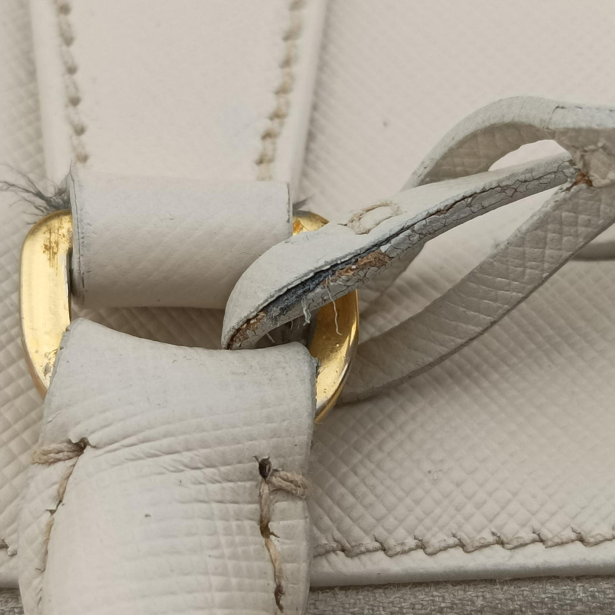 Secondhand Prada Galleria Beige SAFFIANO Leather BN1786 handbag | stylenewstar