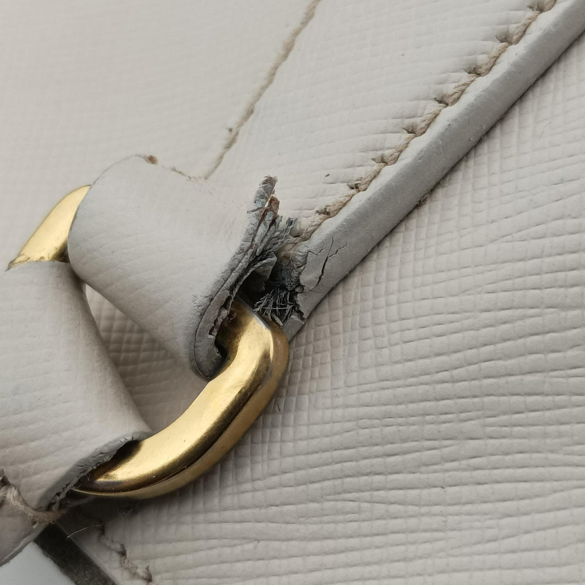 Secondhand Prada Galleria Beige SAFFIANO Leather BN1786 handbag | stylenewstar