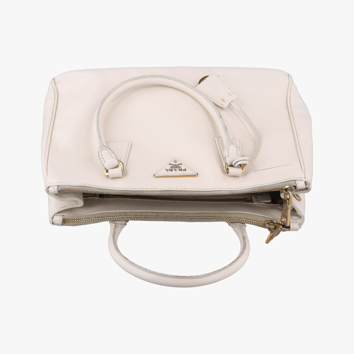 Secondhand Prada Galleria Beige SAFFIANO Leather BN1786 handbag | stylenewstar