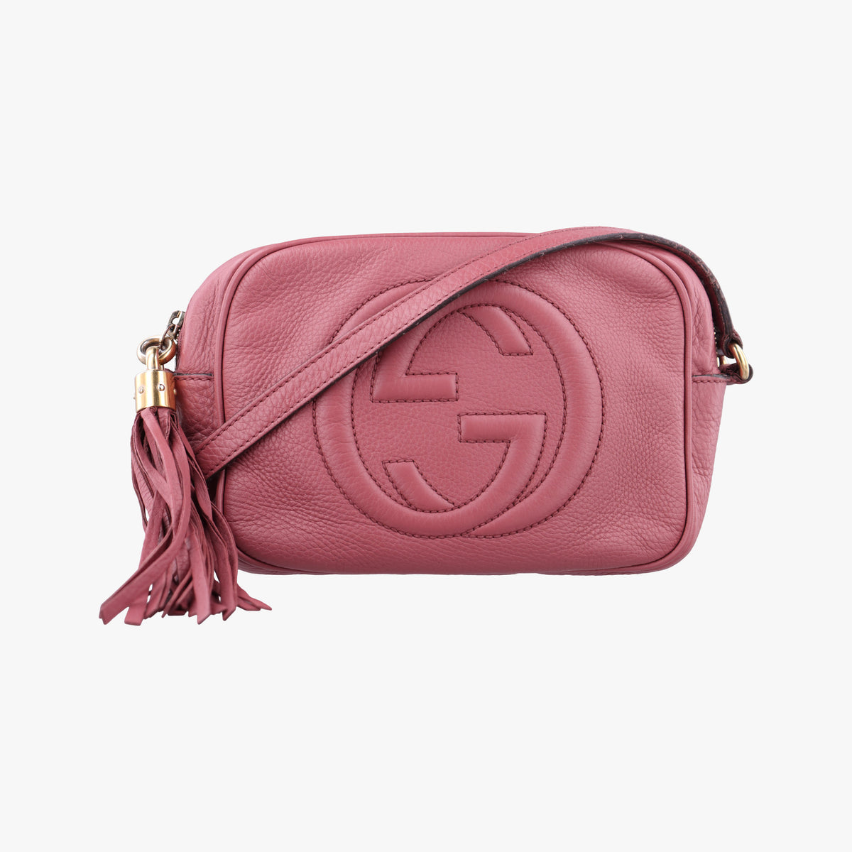 Pre-owned Gucci Soho Pink Leather 308364 shoulderbag | stylenewstar