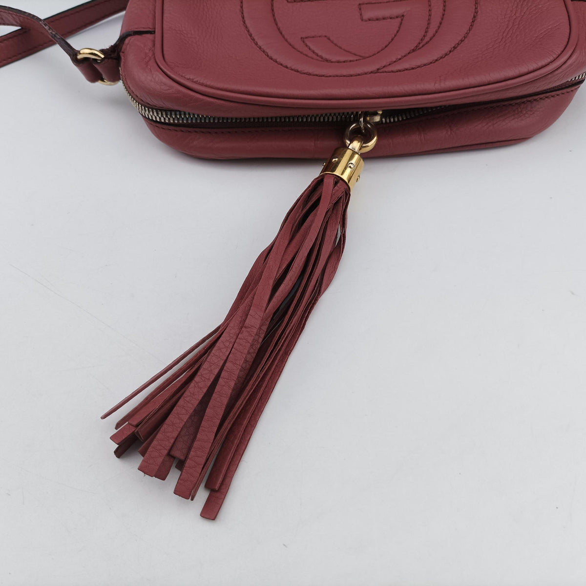 Pre-owned Gucci Soho Pink Leather 308364 shoulderbag | stylenewstar