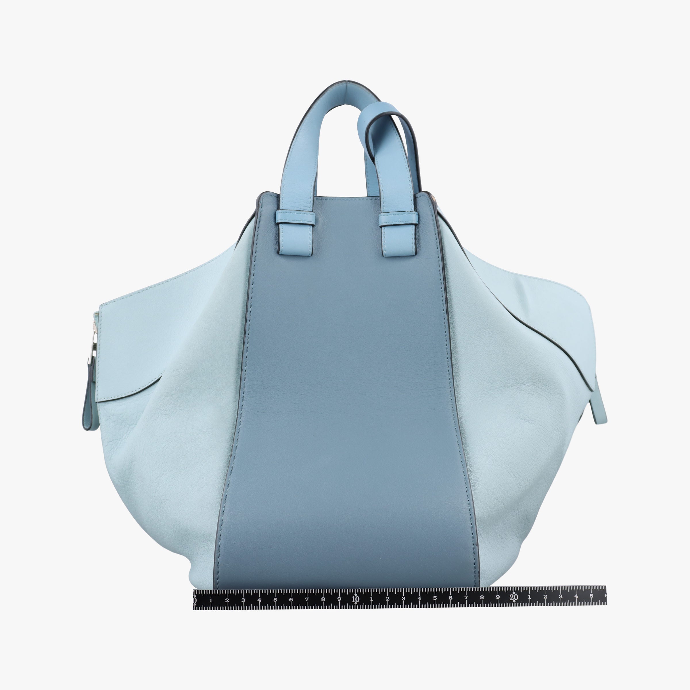Pre-owned Loewe hammock Blue x Light Blue leather  shoulderbag | stylenewstar