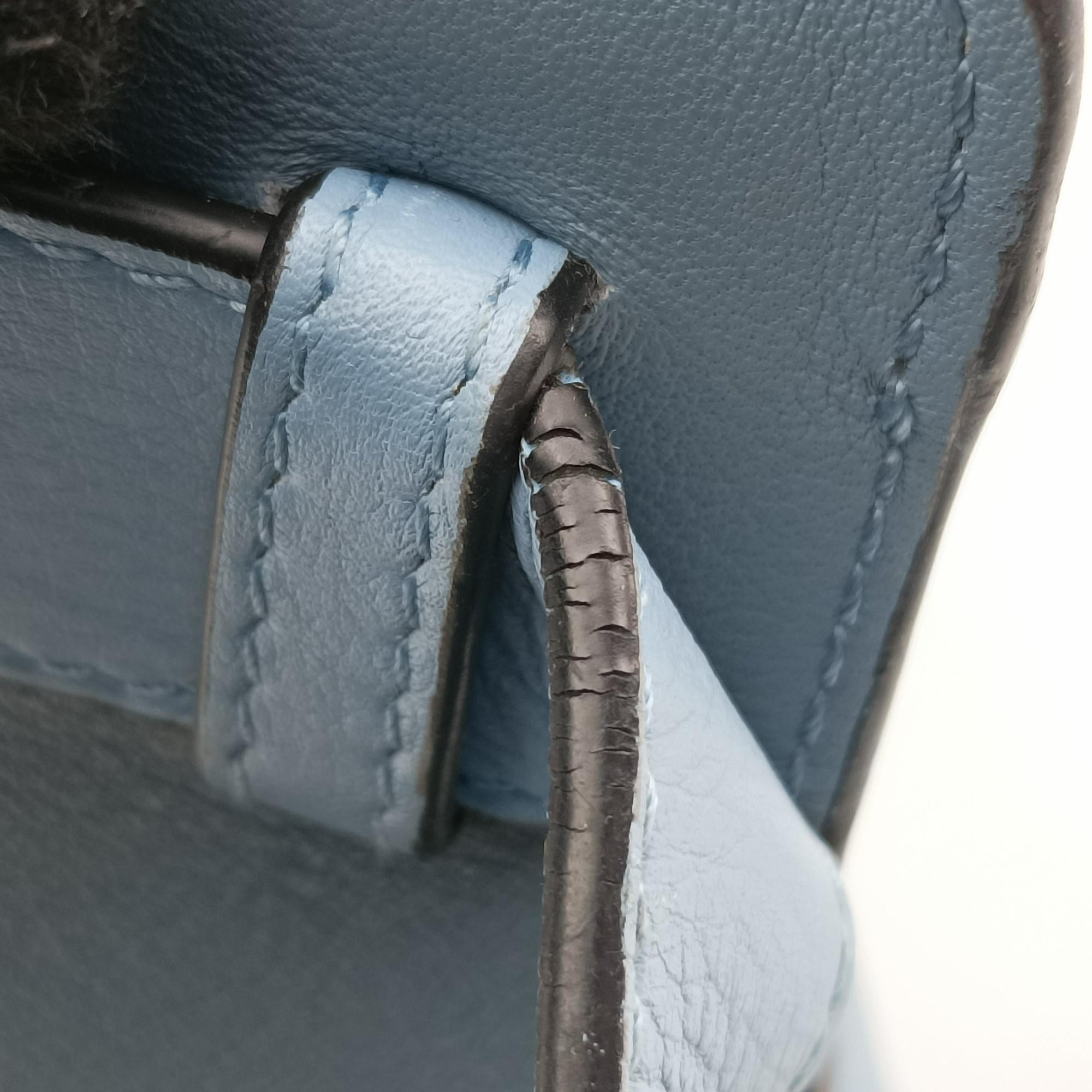 Pre-owned Loewe hammock Blue x Light Blue leather  shoulderbag | stylenewstar