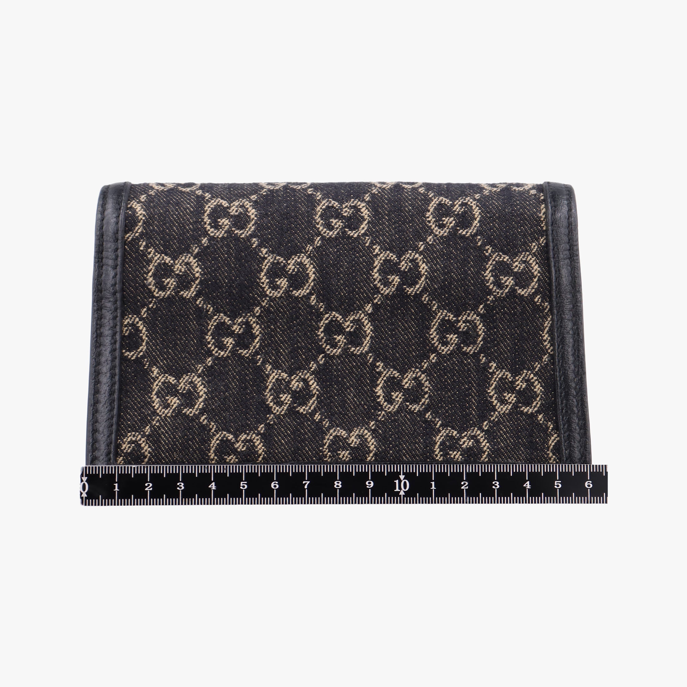 Pre-owned Gucci Dionysus Black denim×leather 476432 shoulderbag | stylenewstar