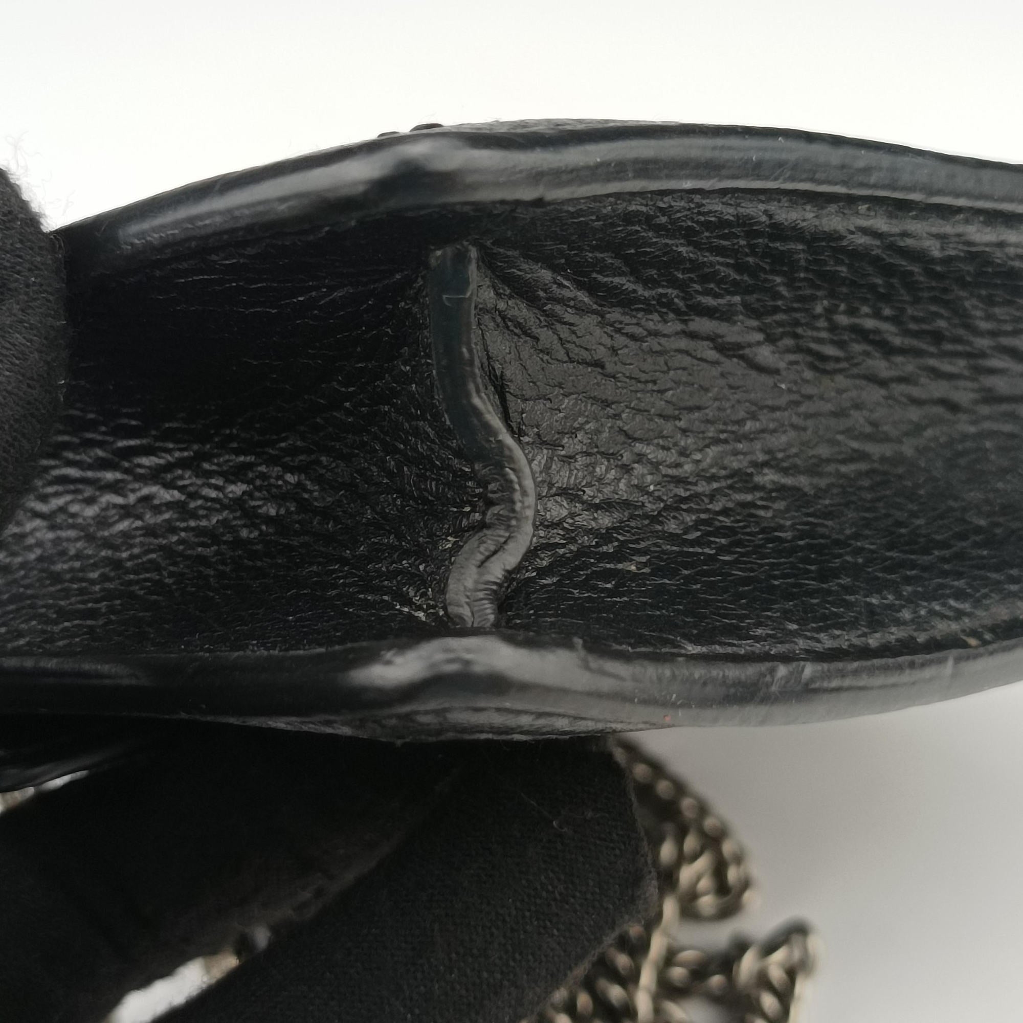 Pre-owned Gucci Dionysus Black denim×leather 476432 shoulderbag | stylenewstar