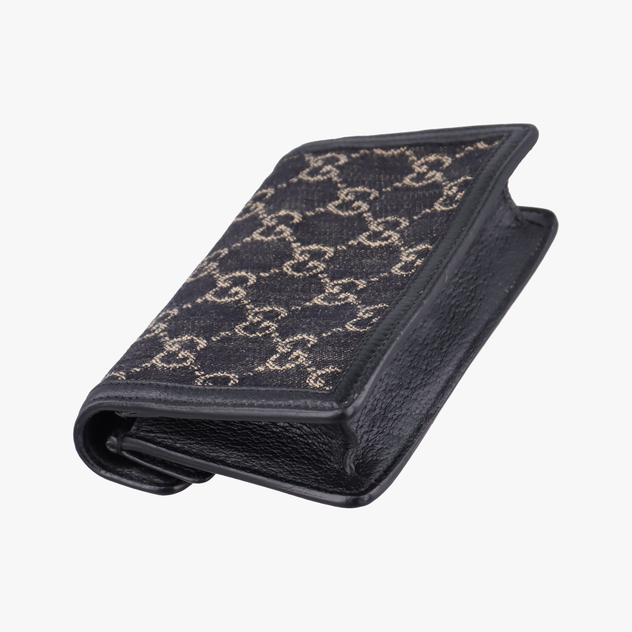 Pre-owned Gucci Dionysus Black denim×leather 476432 shoulderbag | stylenewstar