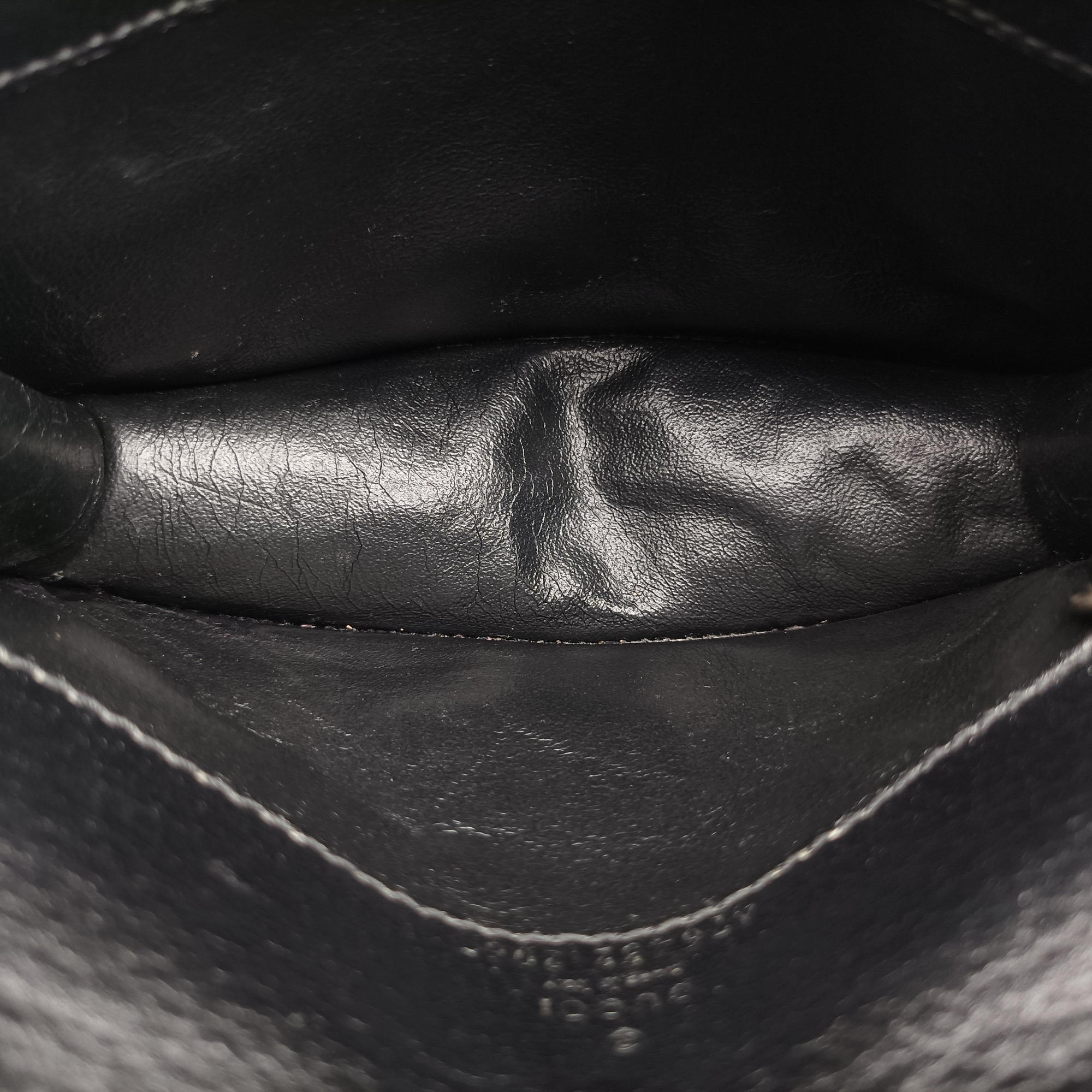 Pre-owned Gucci Dionysus Black denim×leather 476432 shoulderbag | stylenewstar