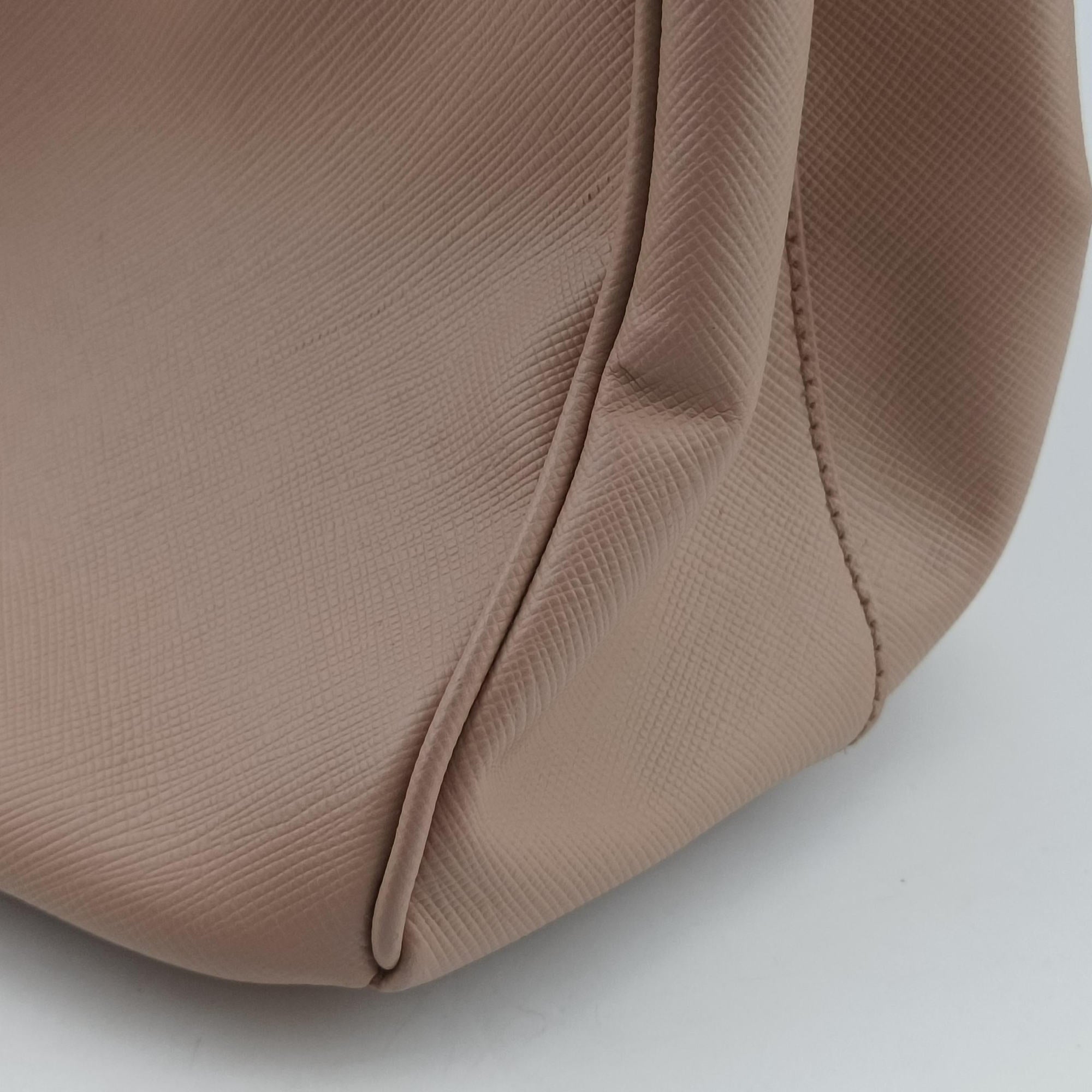 Pre-owned Prada Galleria Pink SAFFIANO Leather BN1786 shoulderbag | stylenewstar