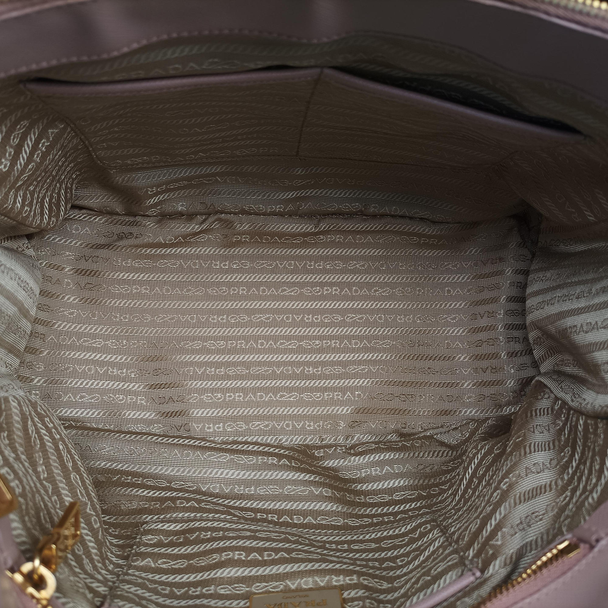 Pre-owned Prada Galleria Pink SAFFIANO Leather BN1786 shoulderbag | stylenewstar