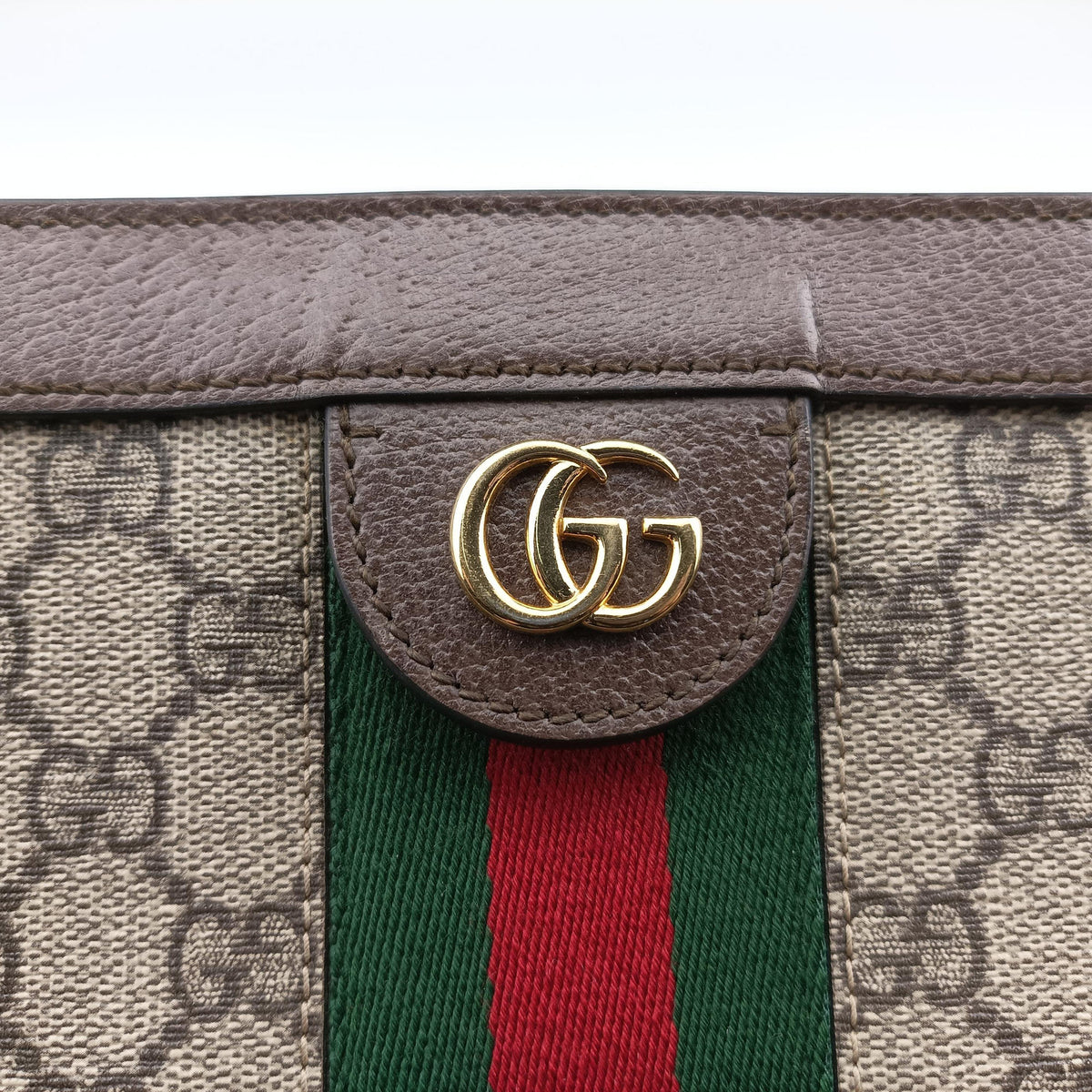 Pre-owned Gucci Ophidia Beige PVC coated canvas×leather 503877 shoulderbag | stylenewstar